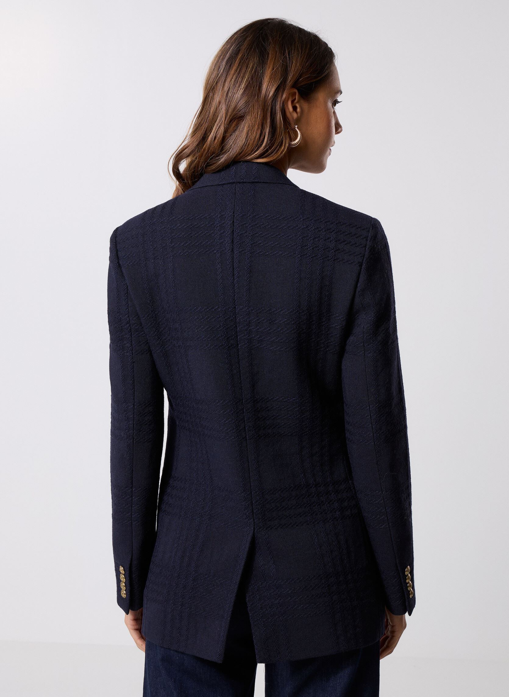 Vestes de blazer FVES31016K femme bleu The Kooples Vestes de blazer FVES31016K femme bleu Nav01