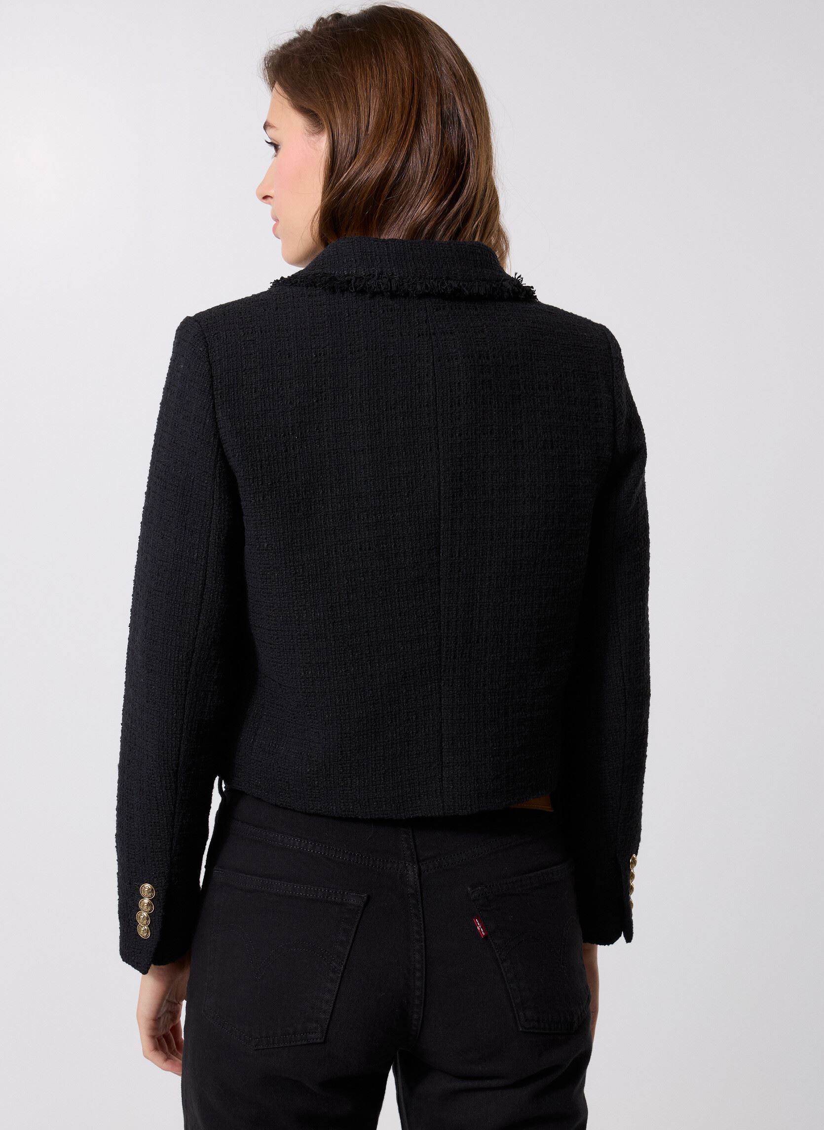Jacken FVES31085K damen schwarz The Kooples Jacken FVES31085K damen schwarz BLA01