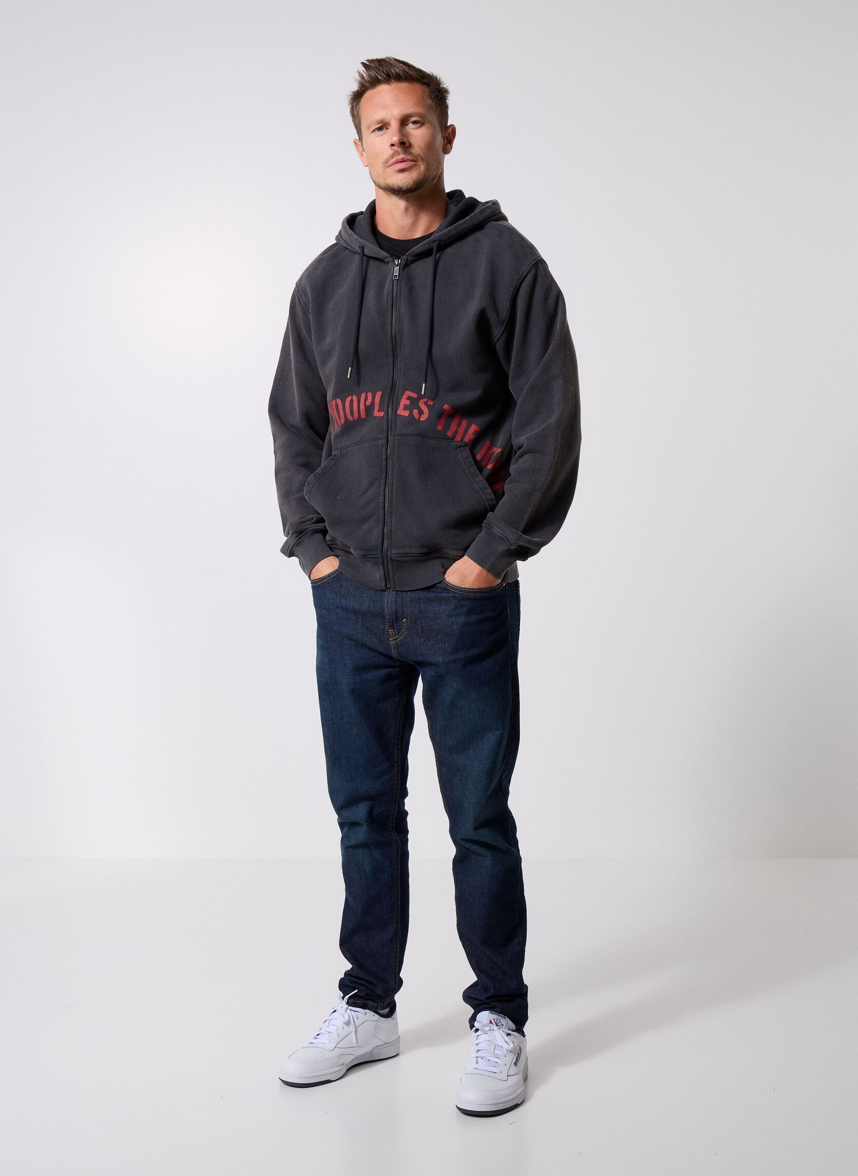 Sweaters met rits HSWE31033K heren zwart The Kooples Sweaters met rits HSWE31033K heren zwart BLA55