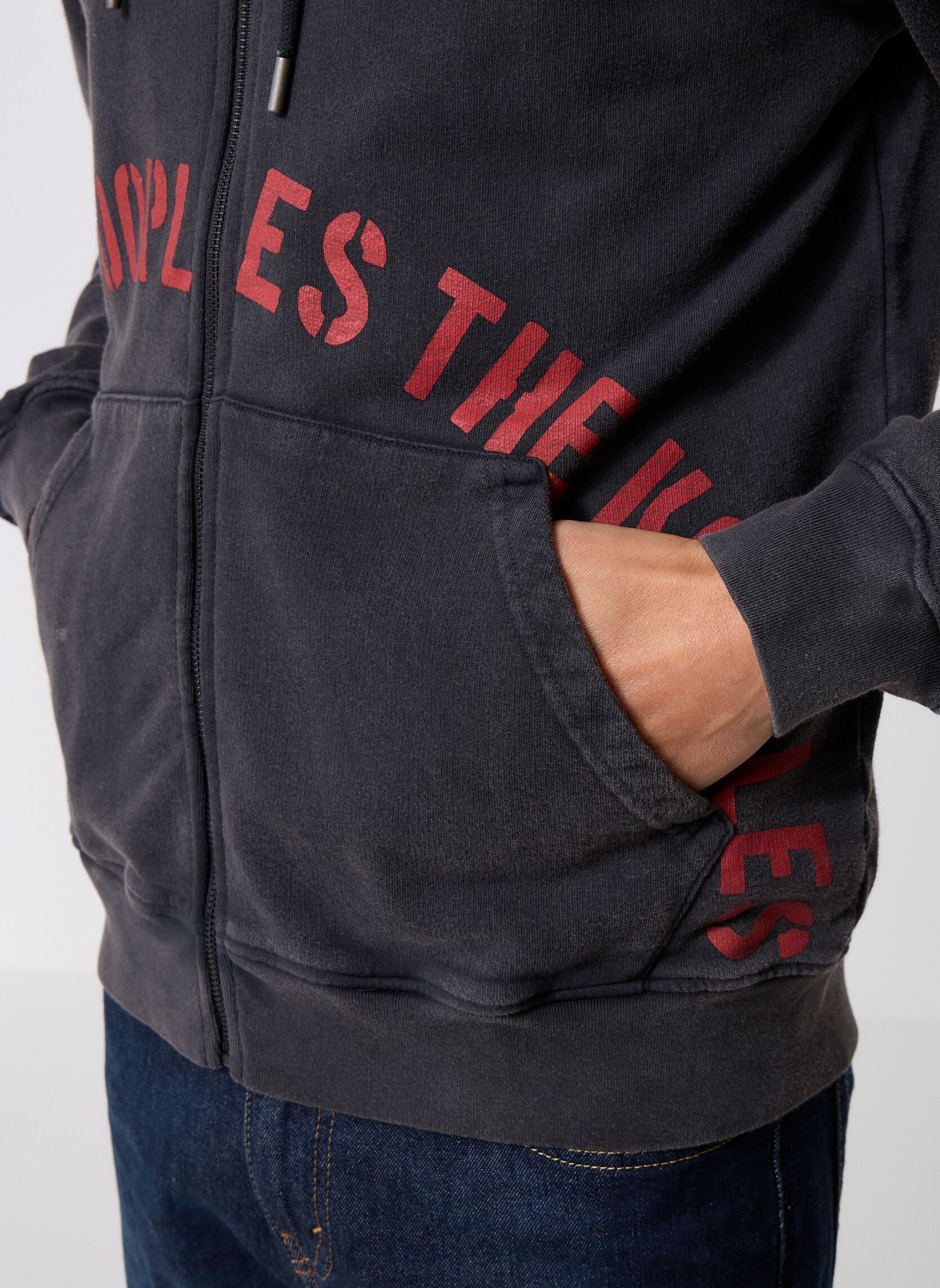 Sweaters met rits HSWE31033K heren zwart The Kooples Sweaters met rits HSWE31033K heren zwart BLA55