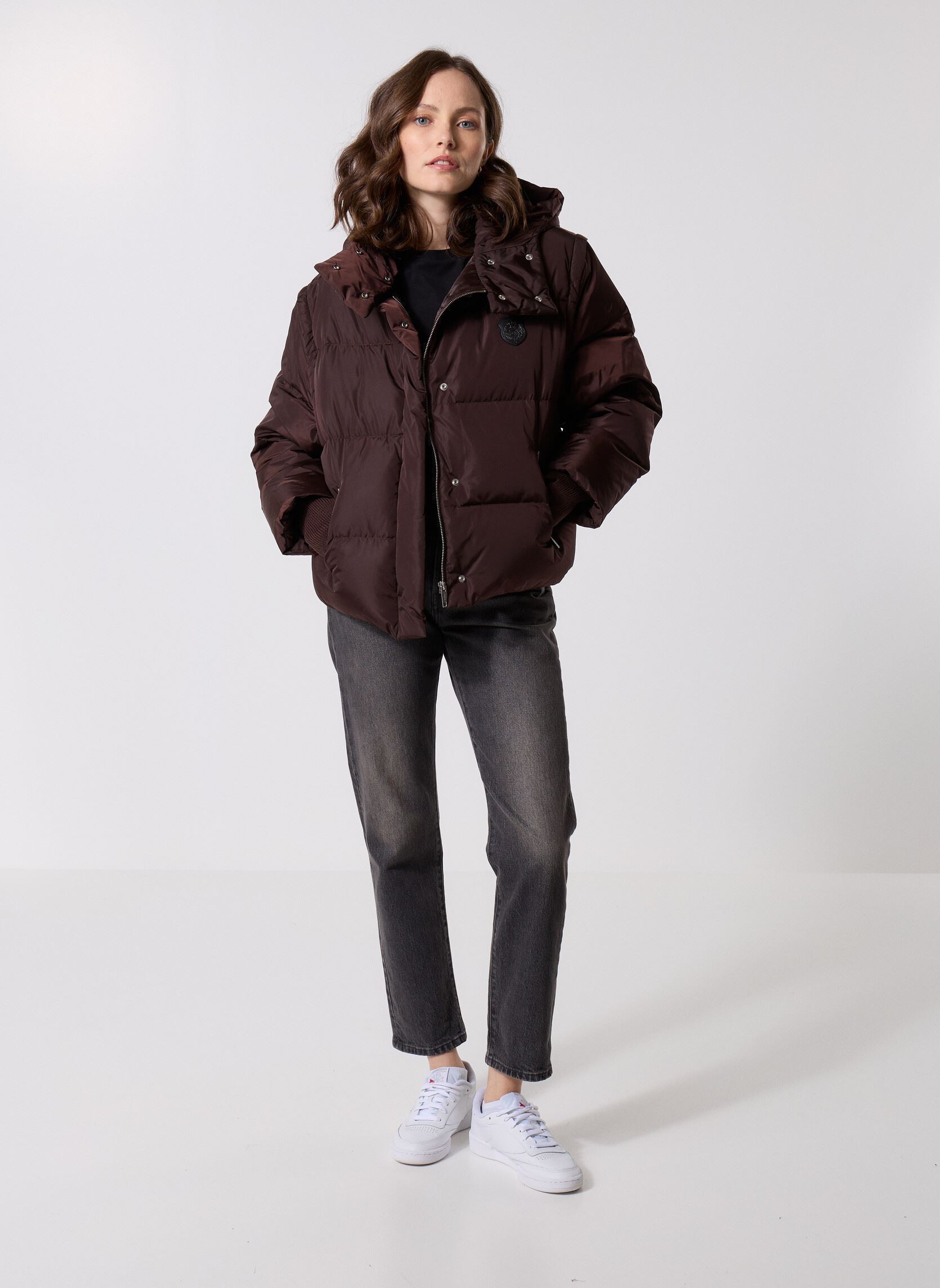 Gewatteerde jassen FDOU31014K dames bruin The Kooples Gewatteerde jassen FDOU31014K dames bruin BRW08