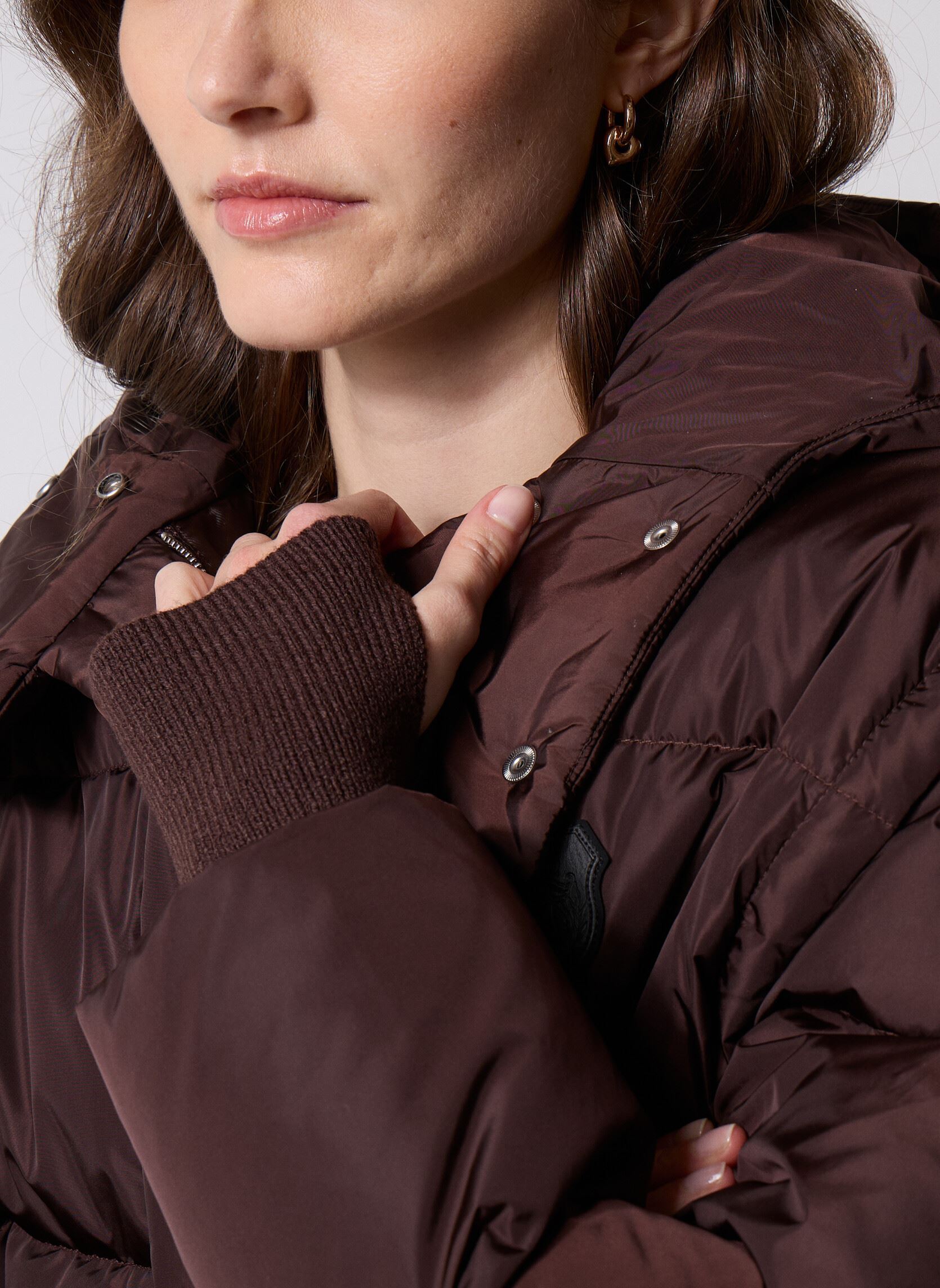 Gewatteerde jassen FDOU31014K dames bruin The Kooples Gewatteerde jassen FDOU31014K dames bruin BRW08