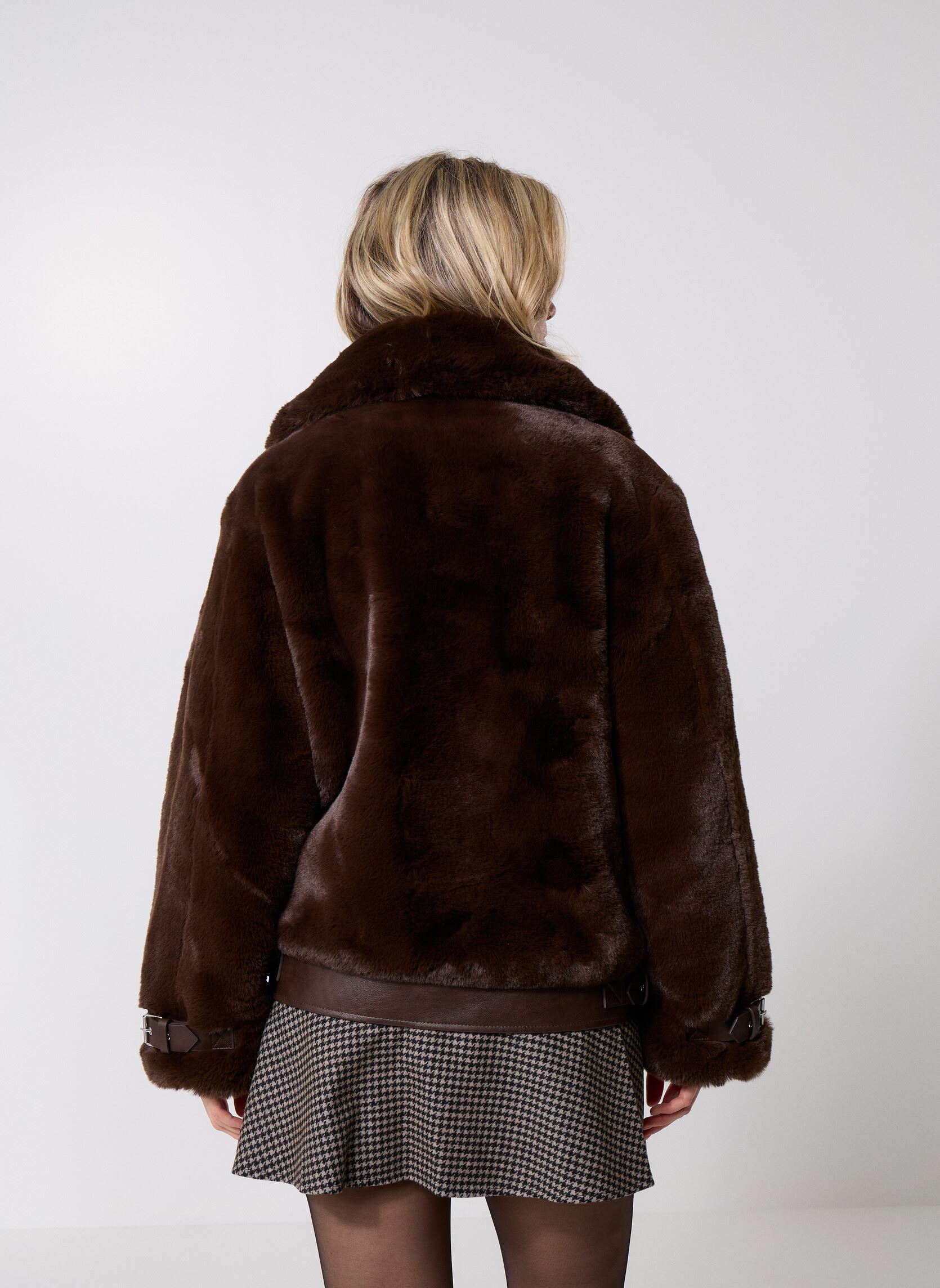 Bontjassen FFOU31005K dames bruin The Kooples Bontjassen FFOU31005K dames bruin BRW08