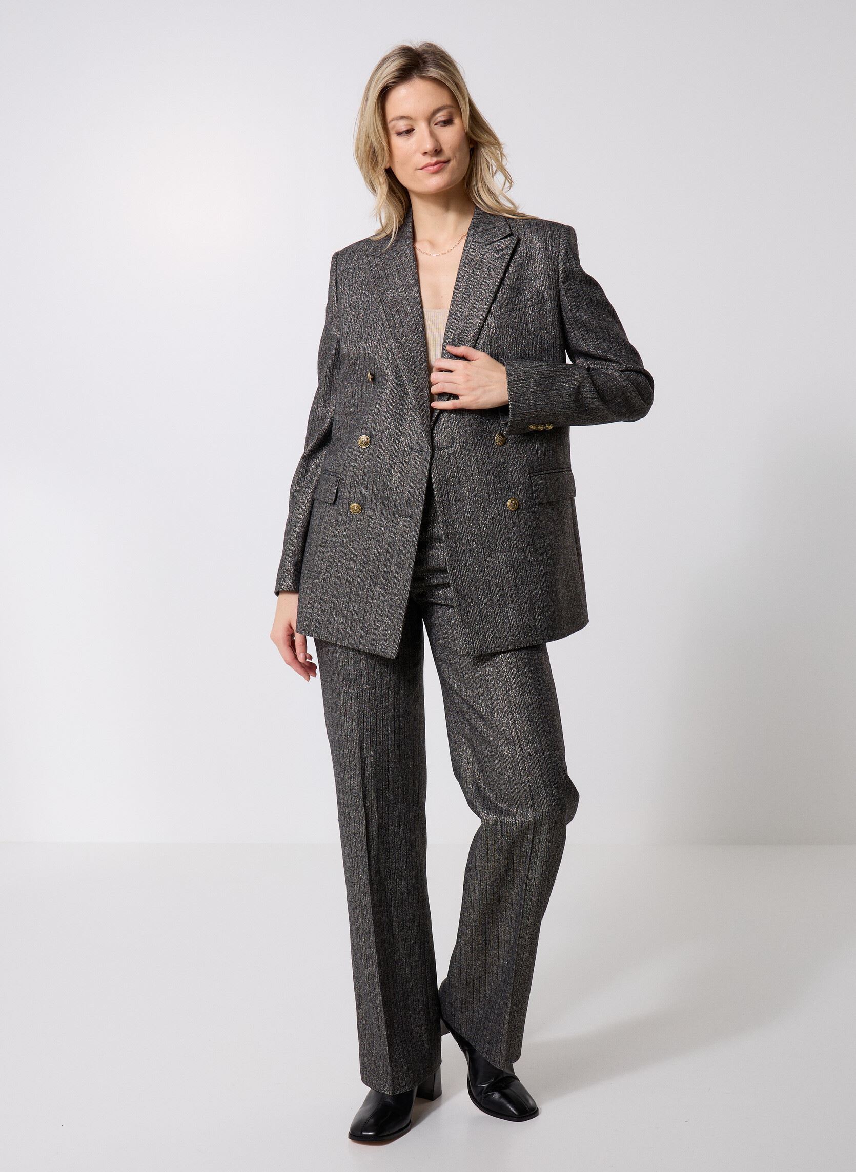 Rechte broeken FPAN31042K dames zwart The Kooples Rechte broeken FPAN31042K dames zwart BLA01