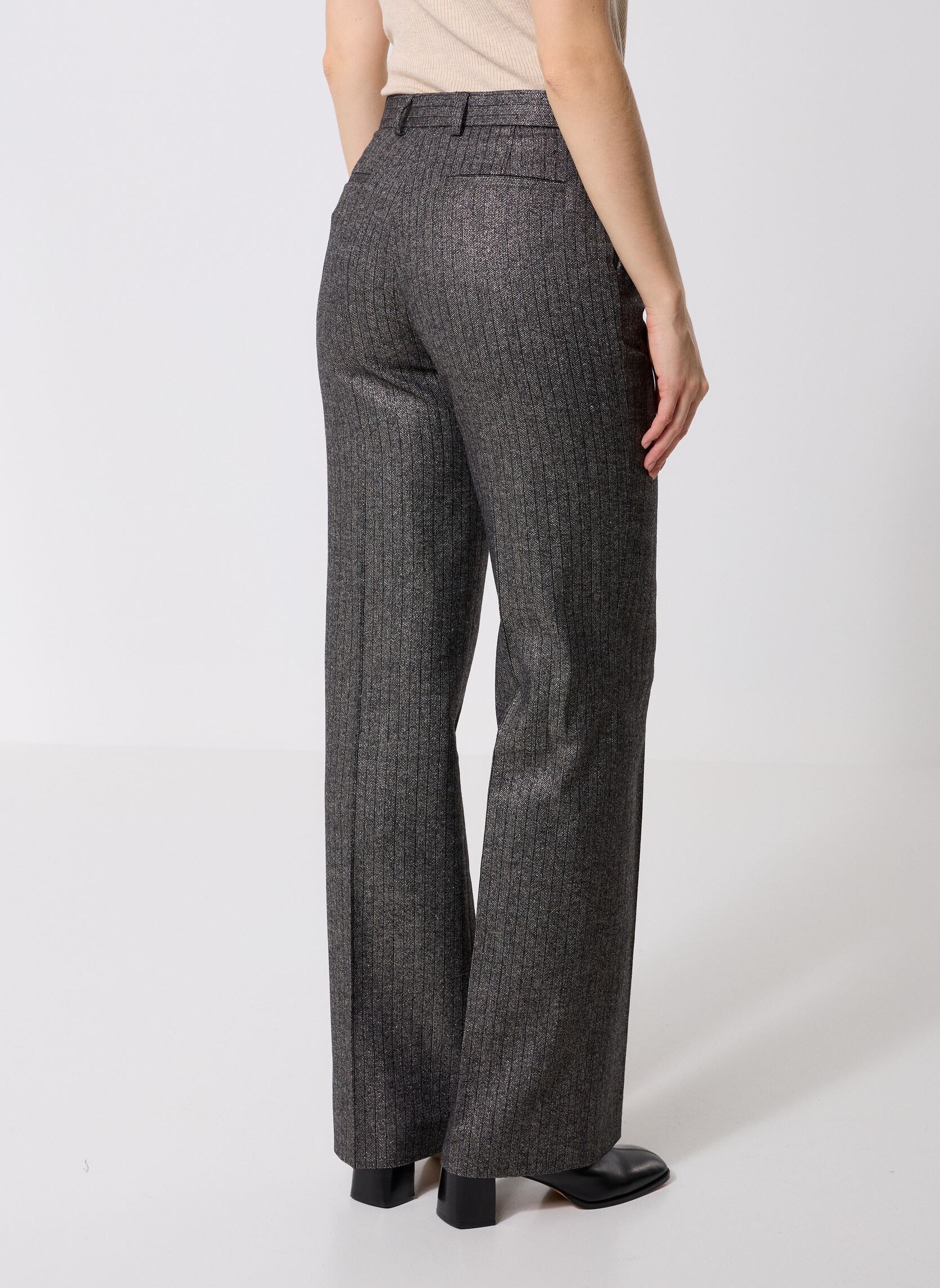 Rechte broeken FPAN31042K dames zwart The Kooples Rechte broeken FPAN31042K dames zwart BLA01