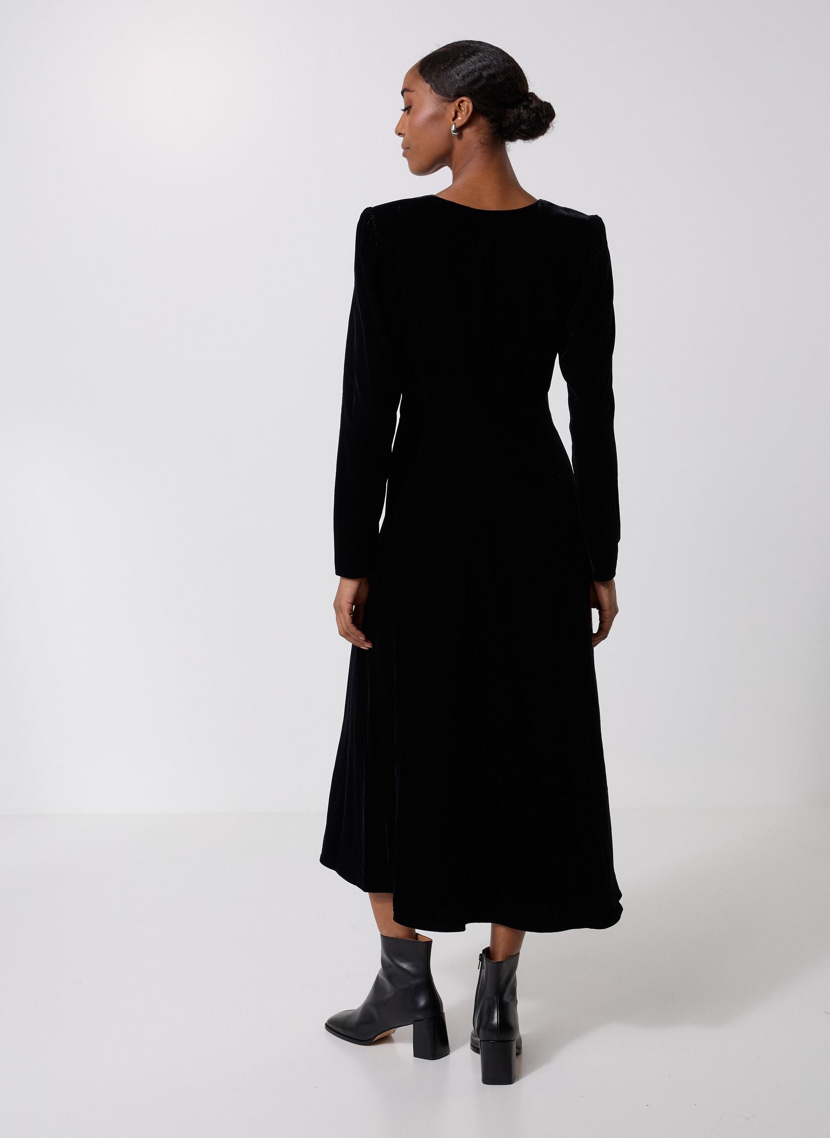 Robes FROB31042K femme noir The Kooples Robes FROB31042K femme noir BLA01