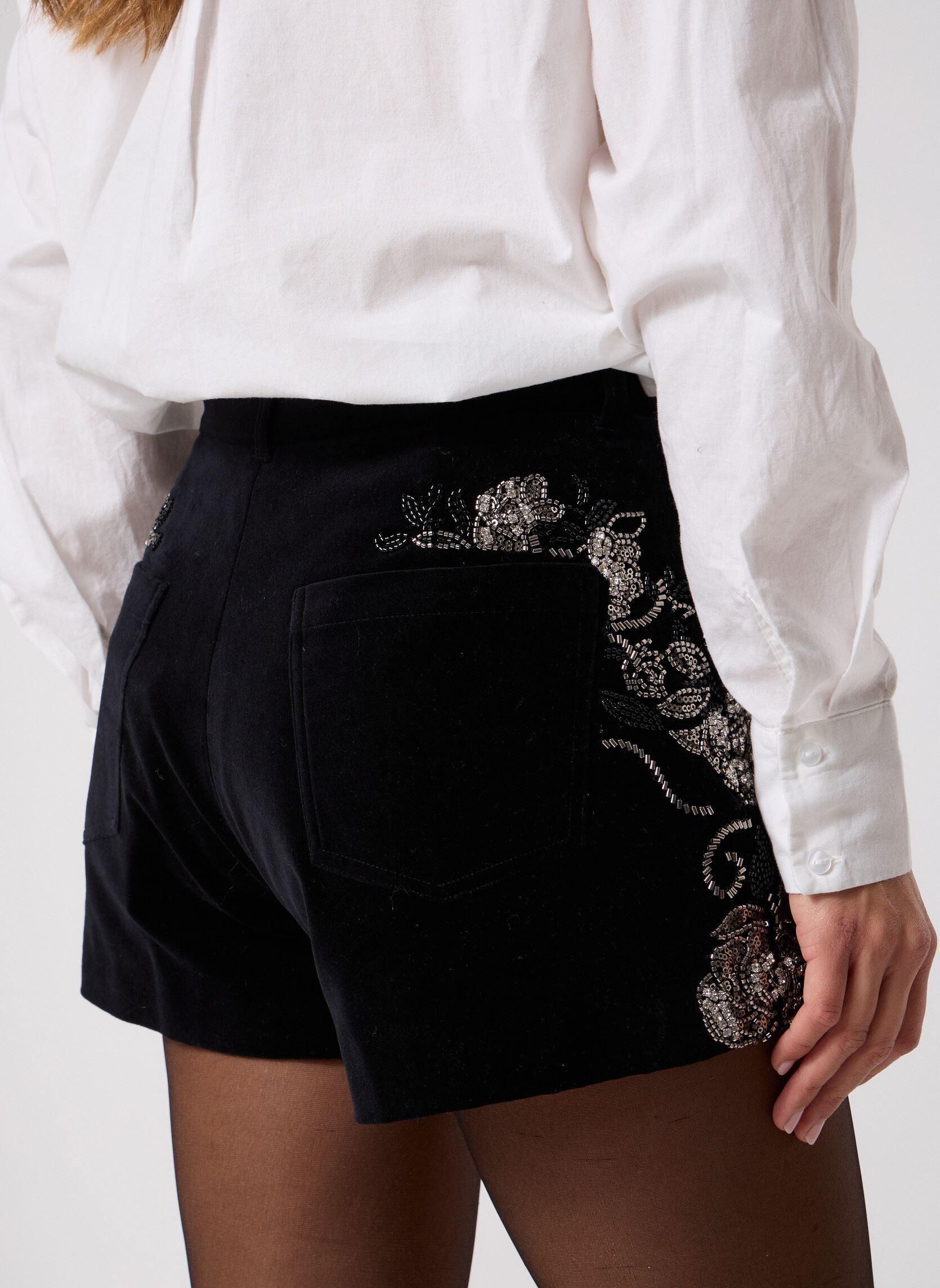 Shorts FSHO31004K dames zwart The Kooples Shorts FSHO31004K dames zwart BLA01