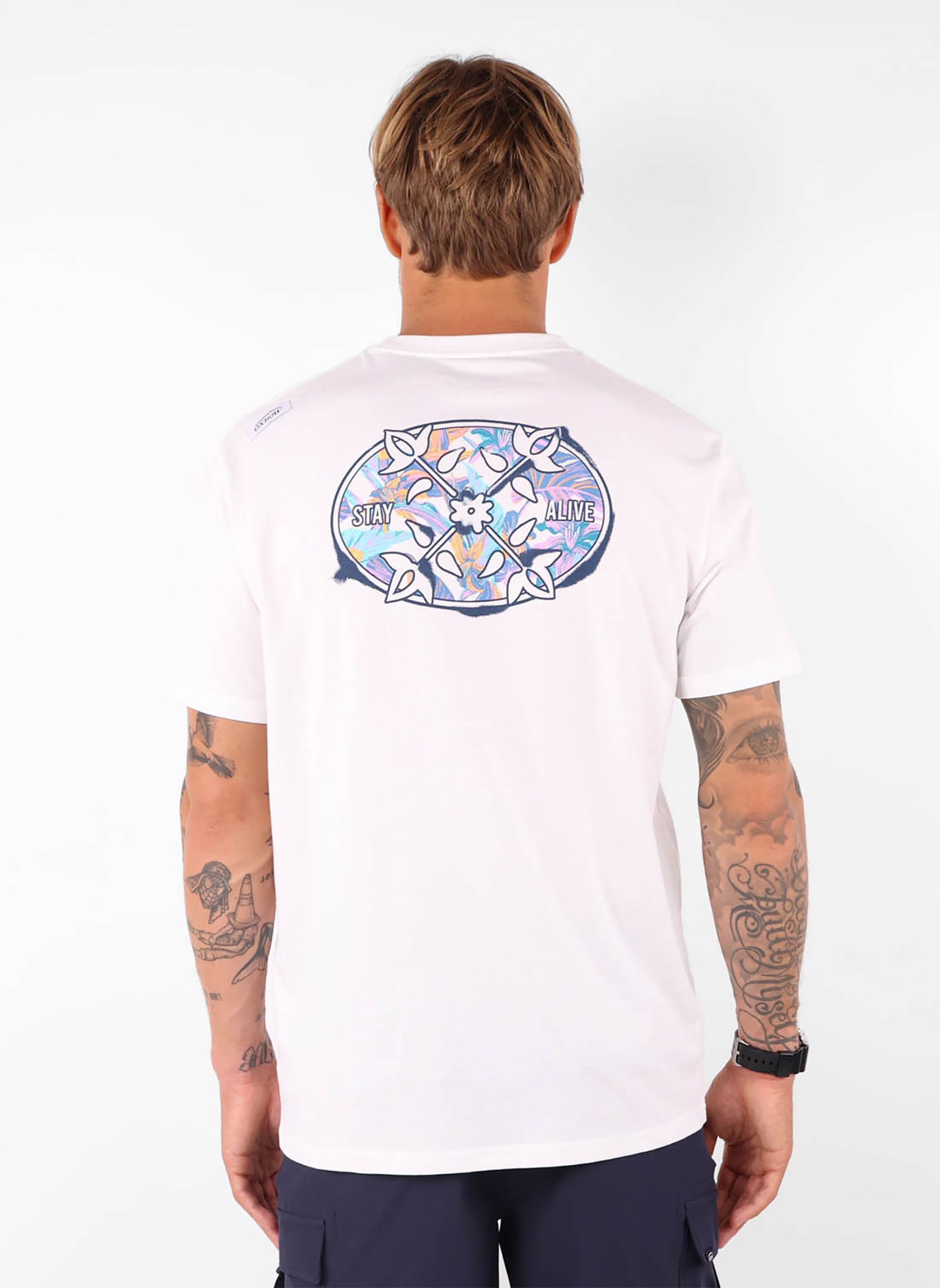 Tee-shirts Tee-shirt manches courtes FILLED homme blanc Oxbow Tee-shirts Tee-shirt manches courtes FILLED homme blanc Blanc