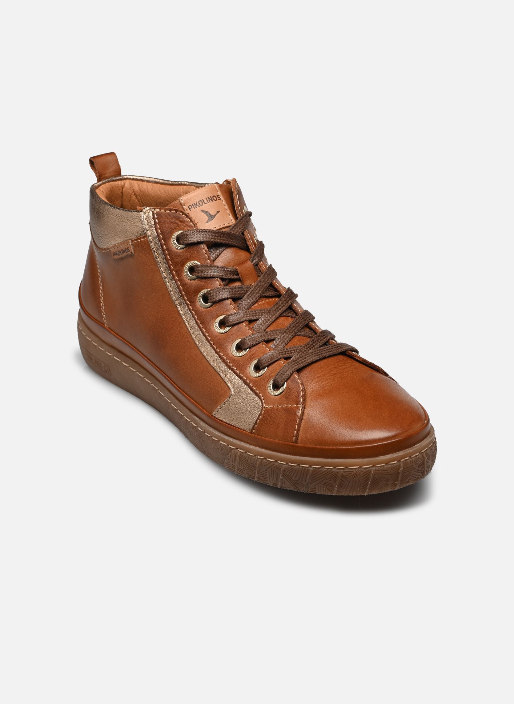 Baskets montantes LANZAROTE W7B femme marron Pikolinos Baskets montantes LANZAROTE W7B femme marron BRANDY