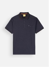 Polos Polo manches courtes imprimé MINIATURE homme bleu Oxbow Polos Polo manches courtes imprimé MINIATURE homme bleu Bleu marine