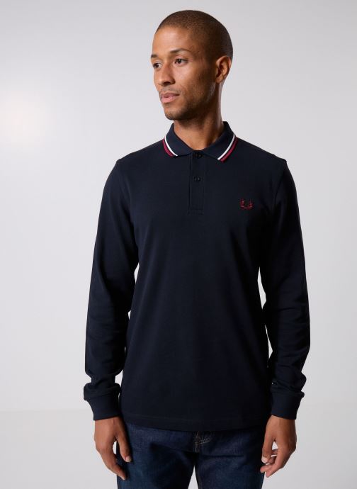 Fred Perry Polos manches courtes Ls Twin Tipped Fp Shirt homme bleu