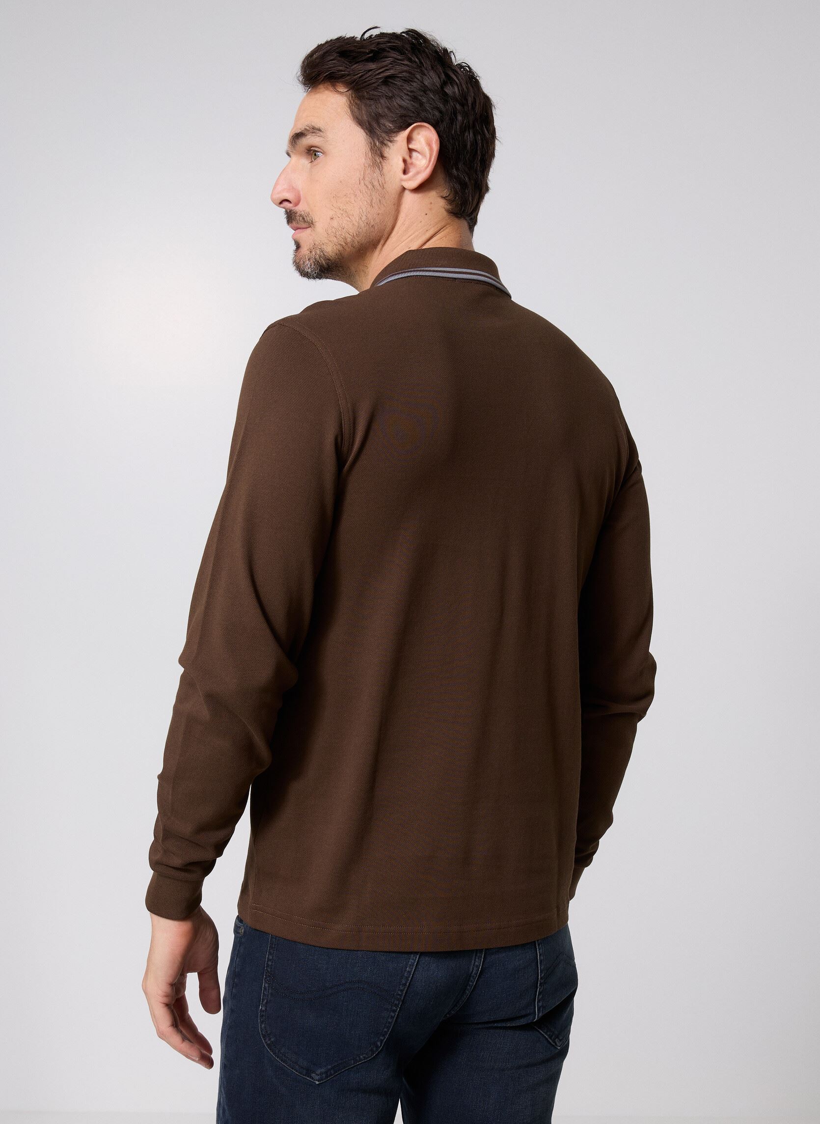 Polos manches courtes Ls Twin Tipped Fp Shirt homme marron Fred Perry Polos manches courtes Ls Twin Tipped Fp Shirt homme marron BRNTTBCC/STKPRTB