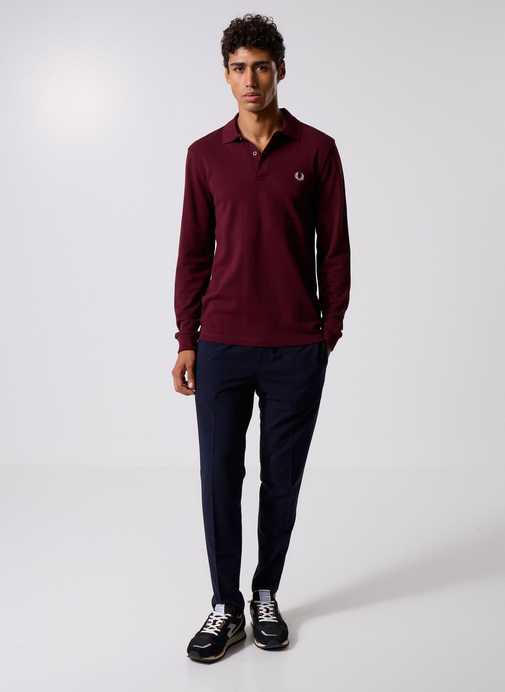 Kurzarm-Poloshirts Long Sleeve Fred Perry Shirt herren bordeaux Fred Perry Kurzarm-Poloshirts Long Sleeve Fred Perry Shirt herren bordeaux OXBLOOD