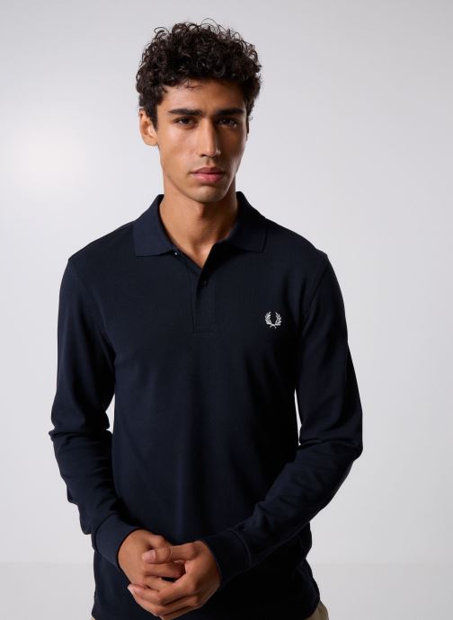Fred Perry Polos manches courtes Long Sleeve Fred Perry Shirt homme bleu