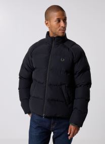 Daunenjacken Raglan Sleeve Padded Jacket herren schwarz Fred Perry Daunenjacken Raglan Sleeve Padded Jacket herren schwarz Black