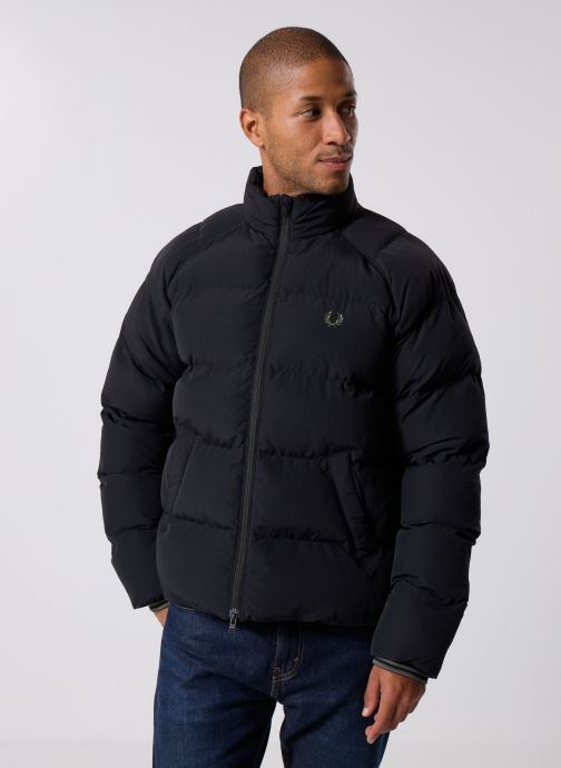 Fred Perry Daunenjacken Raglan Sleeve Padded Jacket herren schwarz