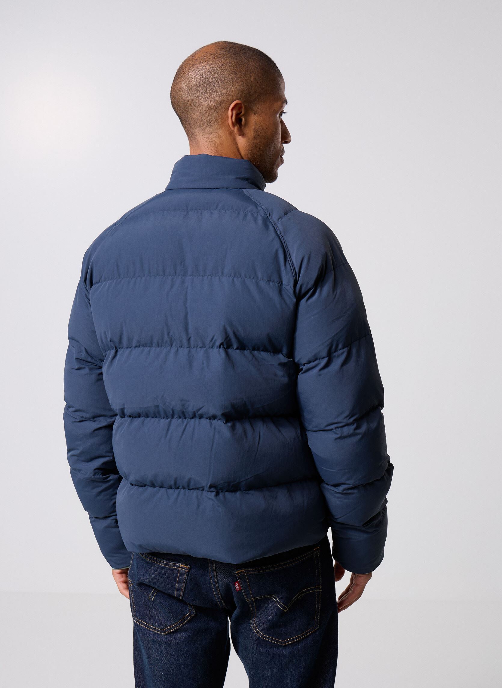 Doudounes Raglan Sleeve Padded Jacket homme bleu Fred Perry Doudounes Raglan Sleeve Padded Jacket homme bleu Dark Airforce
