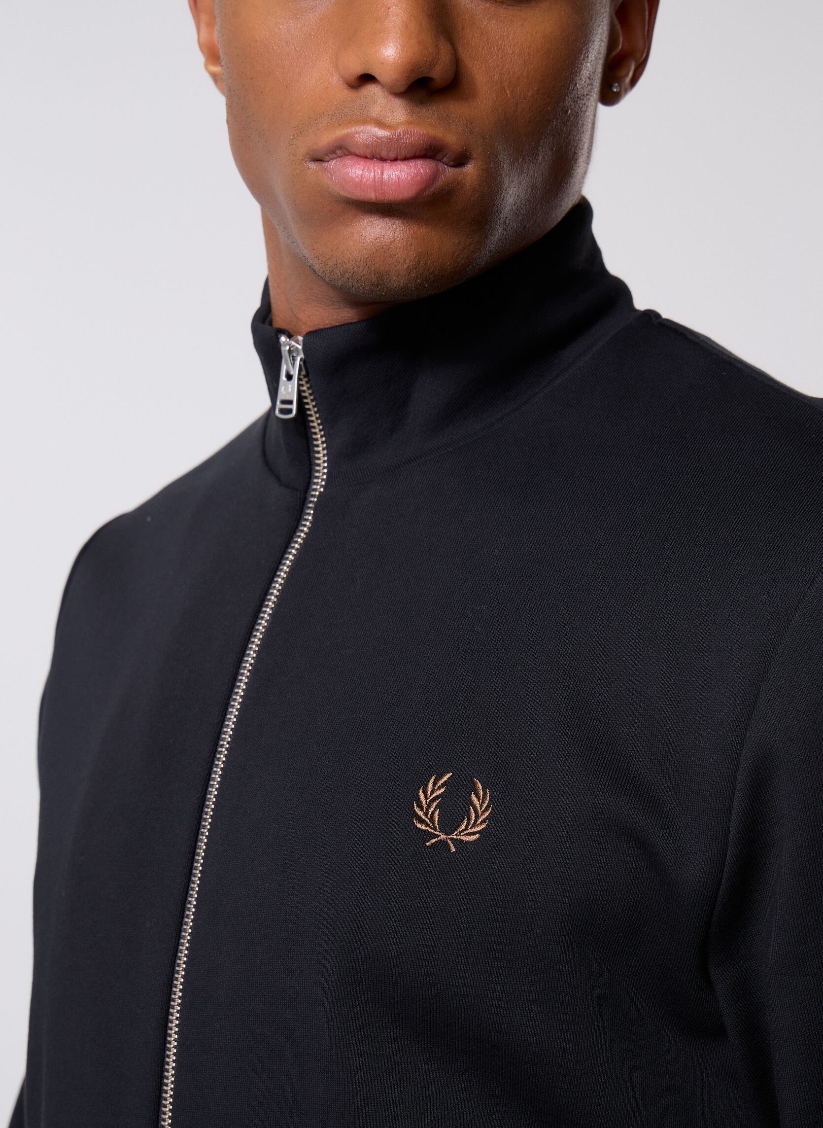 Sweats zippés Zip Through Sweatshirt homme noir Fred Perry Sweats zippés Zip Through Sweatshirt homme noir BLACK