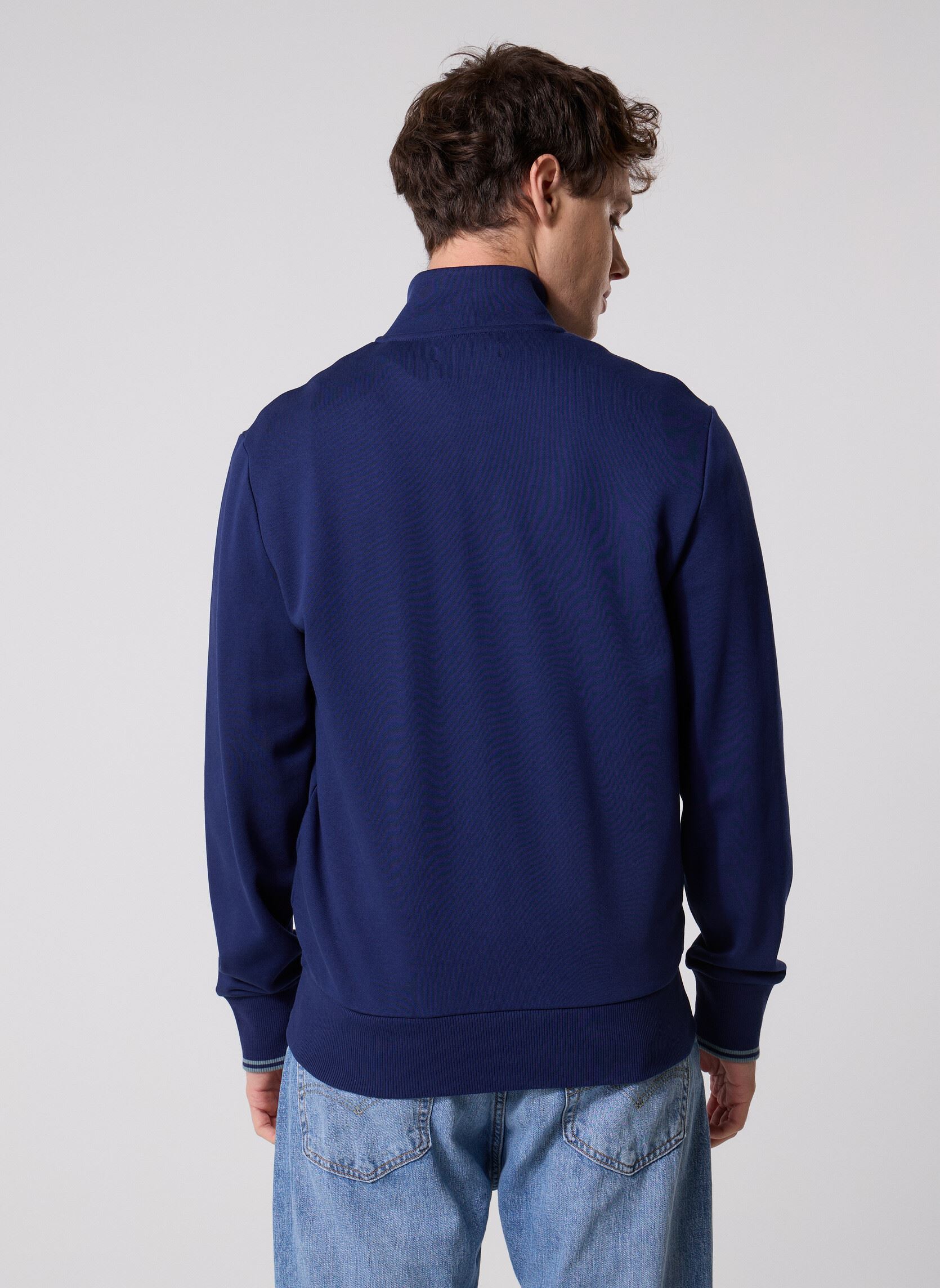 Sweats zippés Zip Through Sweatshirt homme bleu Fred Perry Sweats zippés Zip Through Sweatshirt homme bleu FRENCH NAVY