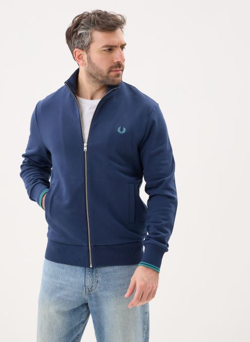 Fred Perry Sweatshirts mit Reißverschluss Zip Through Sweatshirt herren blau
