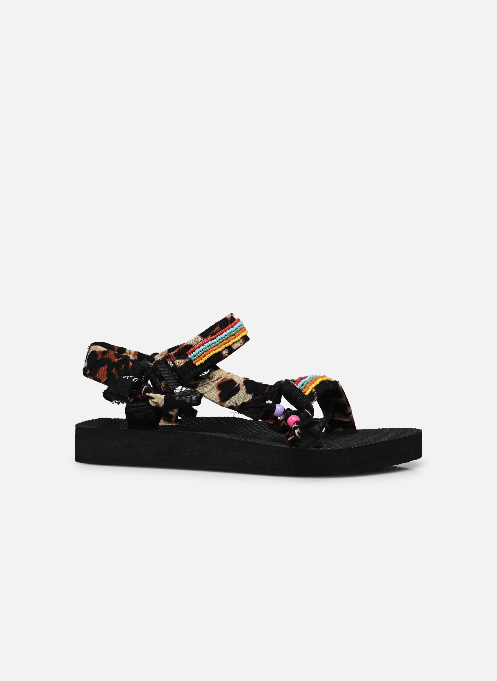 Flache Sandalen Trekky Leopard Beads damen braun Arizona Love Flache Sandalen Trekky Leopard Beads damen braun Leopard