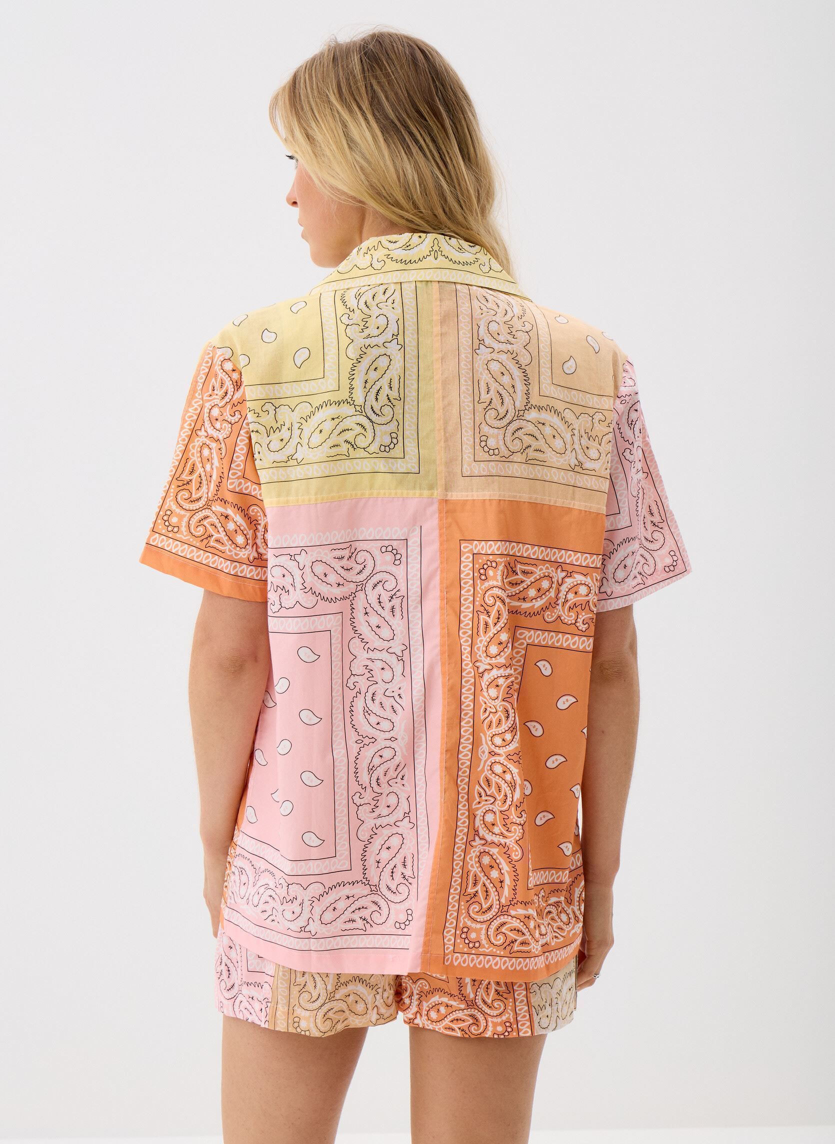 Chemises manches courtes Shirt Bandana Pastel femme multicolore Arizona Love Chemises manches courtes Shirt Bandana Pastel femme multicolore Pastel