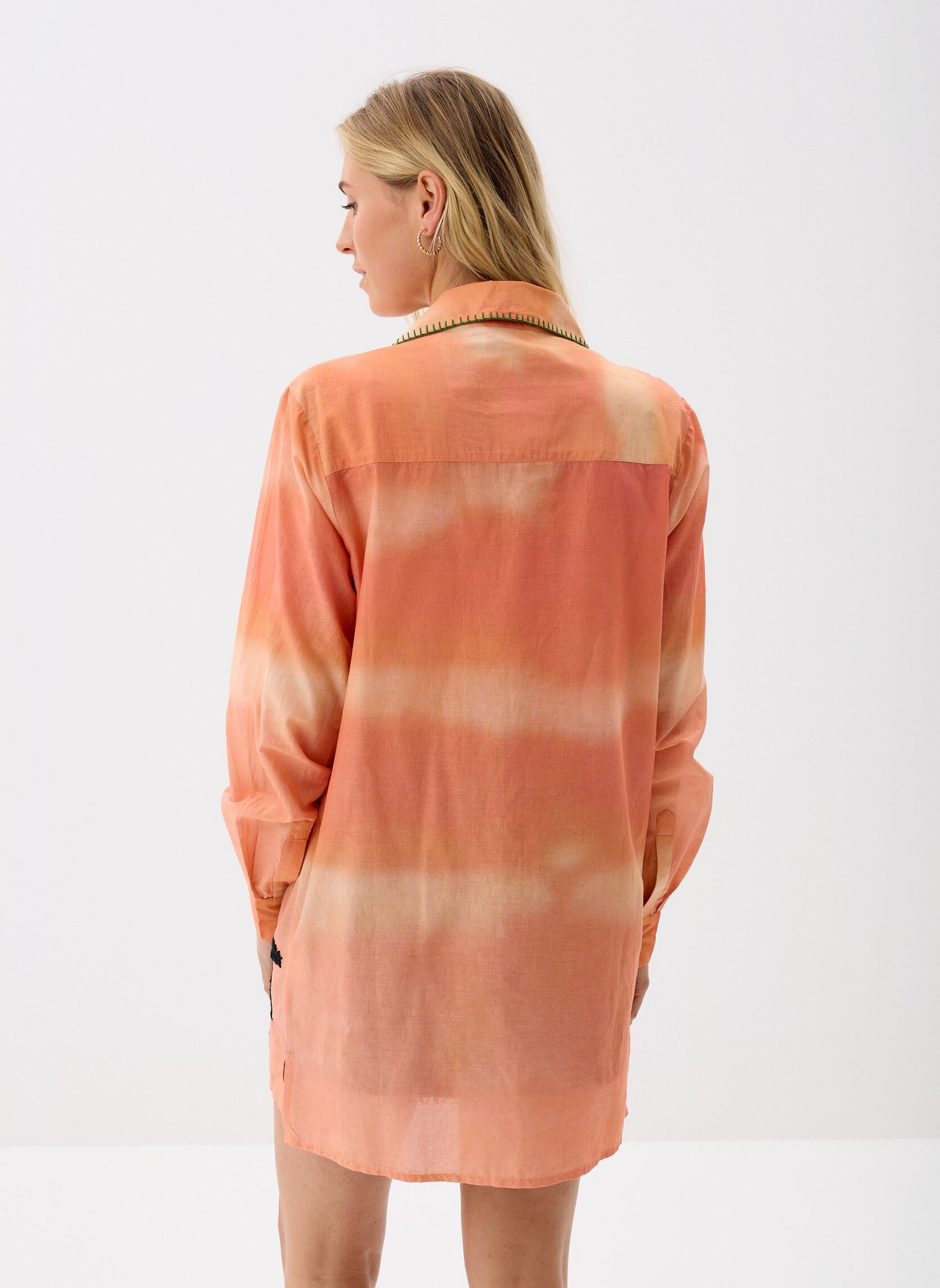 Lange mouw overhemden Pink Farwest Tunic dames oranje Arizona Love Lange mouw overhemden Pink Farwest Tunic dames oranje Pink Farwest Print