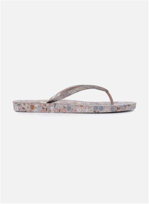 Isotoner Tongs Tongs Femme imprimé Fleurs Taupe femme marron