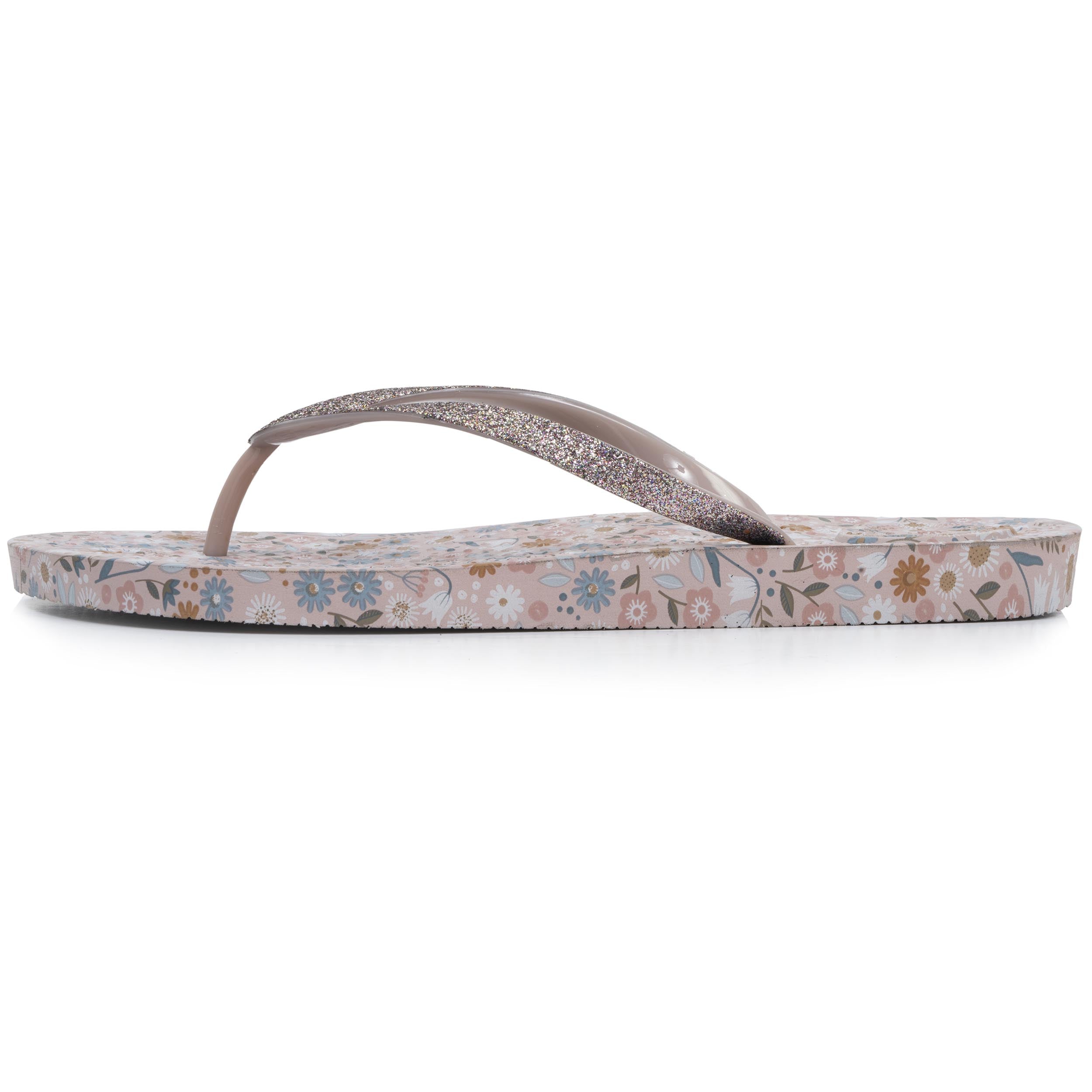 Tongs Tongs Femme imprimé Fleurs Taupe femme marron Isotoner Tongs Tongs Femme imprimé Fleurs Taupe femme marron Taupe