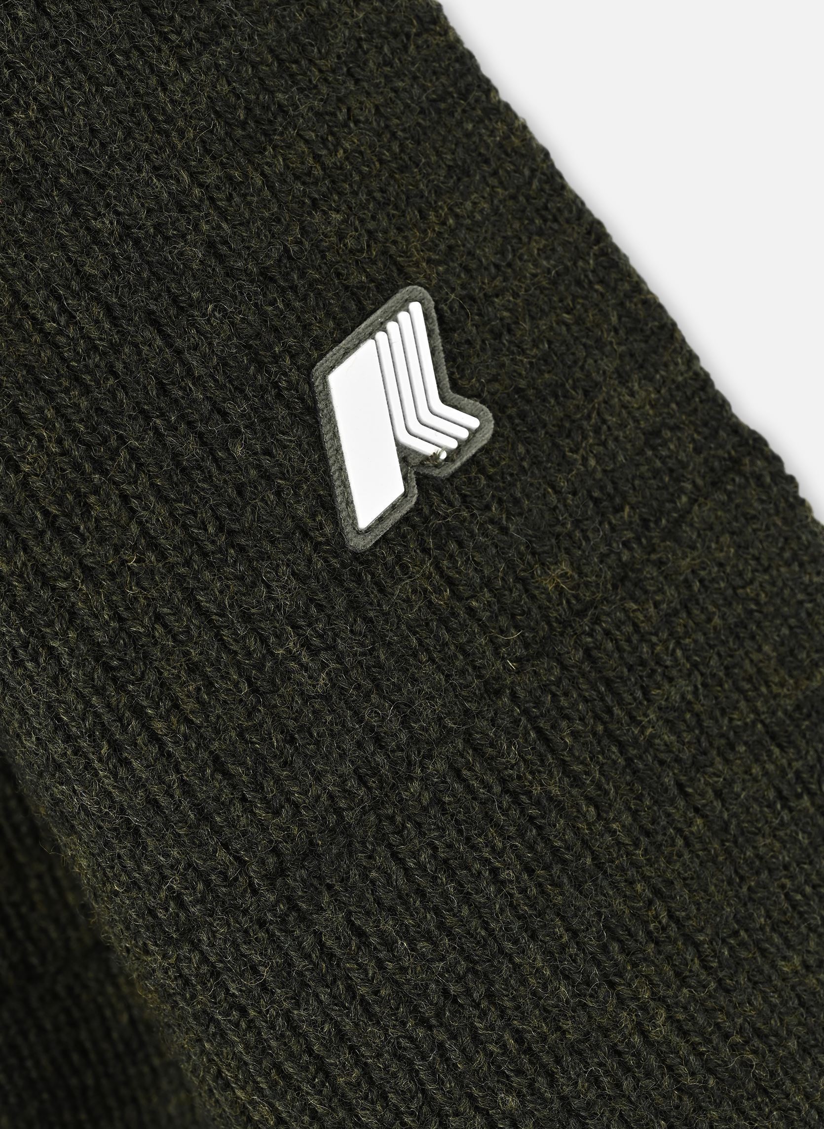 Schals Etienne Cardigan Stitch Wool - Unisexe herren grün K-Way Schals Etienne Cardigan Stitch Wool - Unisexe herren grün Green Blackish Melange