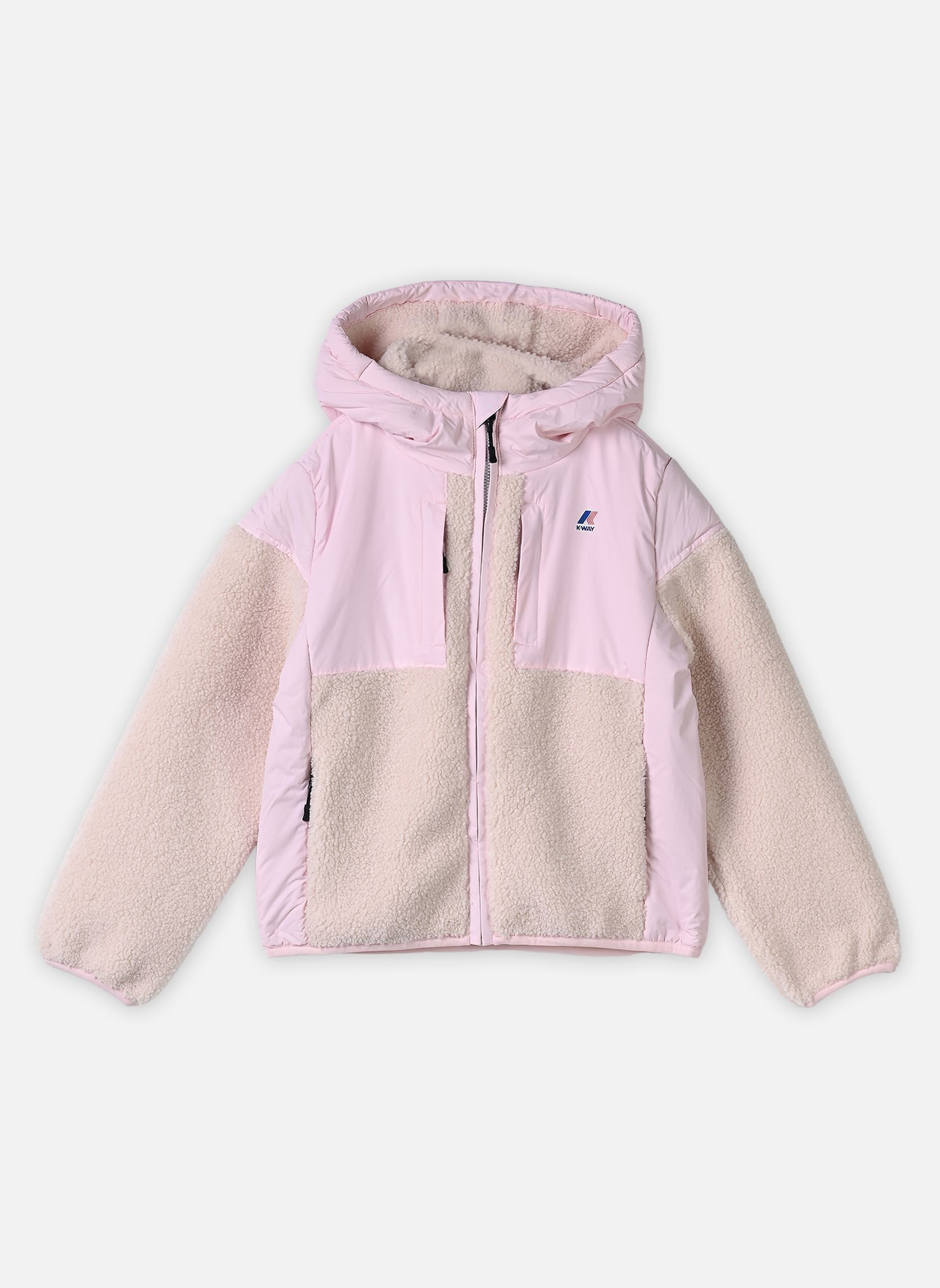 Sweaters met rits P. SAMSON 4.0 ORSETTO beige K-Way Sweaters met rits P. SAMSON 4.0 ORSETTO beige WHITE TOFU-PINK SALLOW