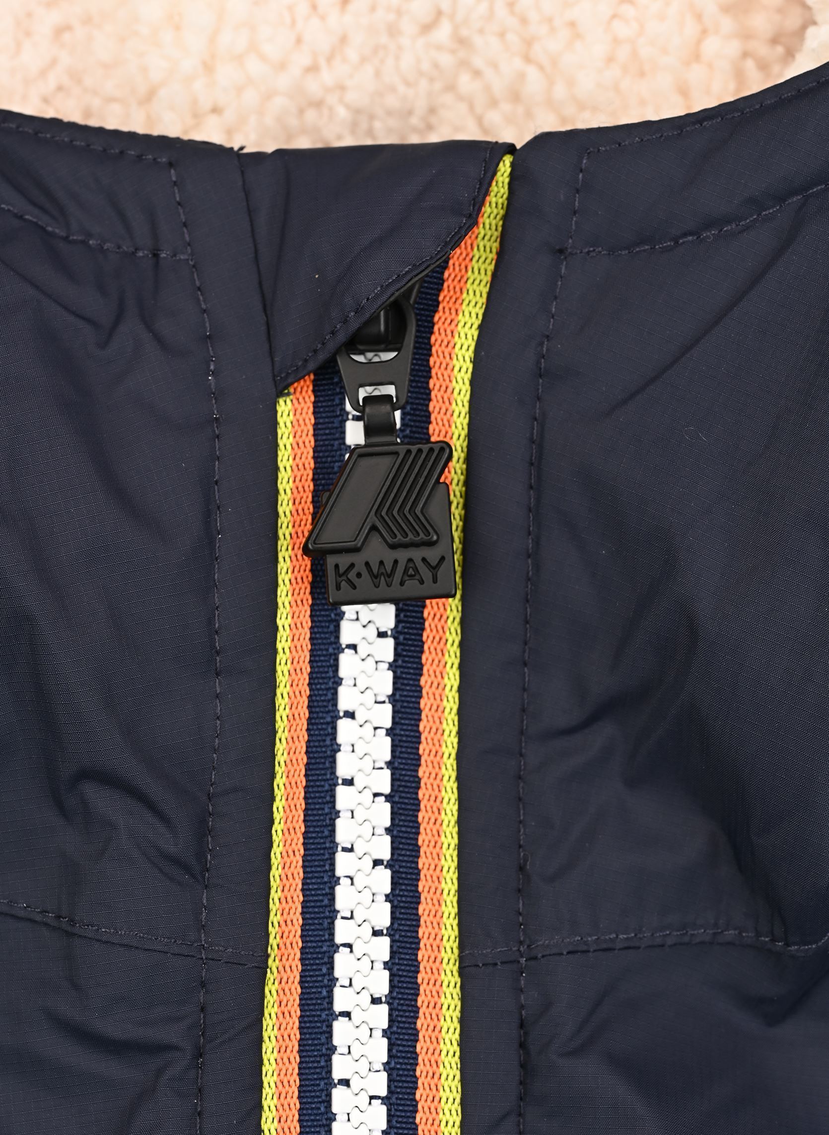 Wasserdichte Windbreaker / Wasserdichte Windjacken P. LE VRAI 4.0 CLAUDE ORSETTO blau K-Way Wasserdichte Windbreaker / Wasserdichte Windjacken P. LE VRAI 4.0 CLAUDE ORSETTO blau BLUE DEPTH