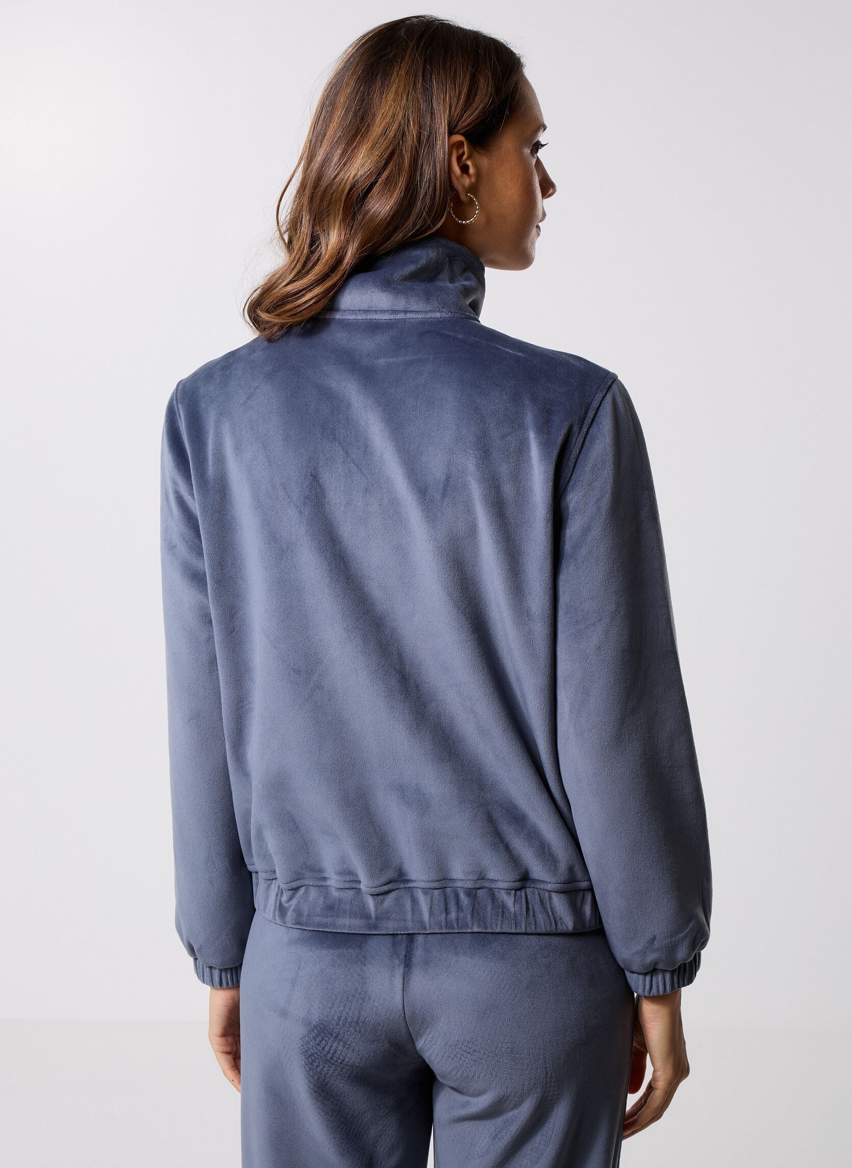 Sweaters met rits Viviette Velour Polar dames blauw K-Way Sweaters met rits Viviette Velour Polar dames blauw BLUE AIRFORCE COMBO