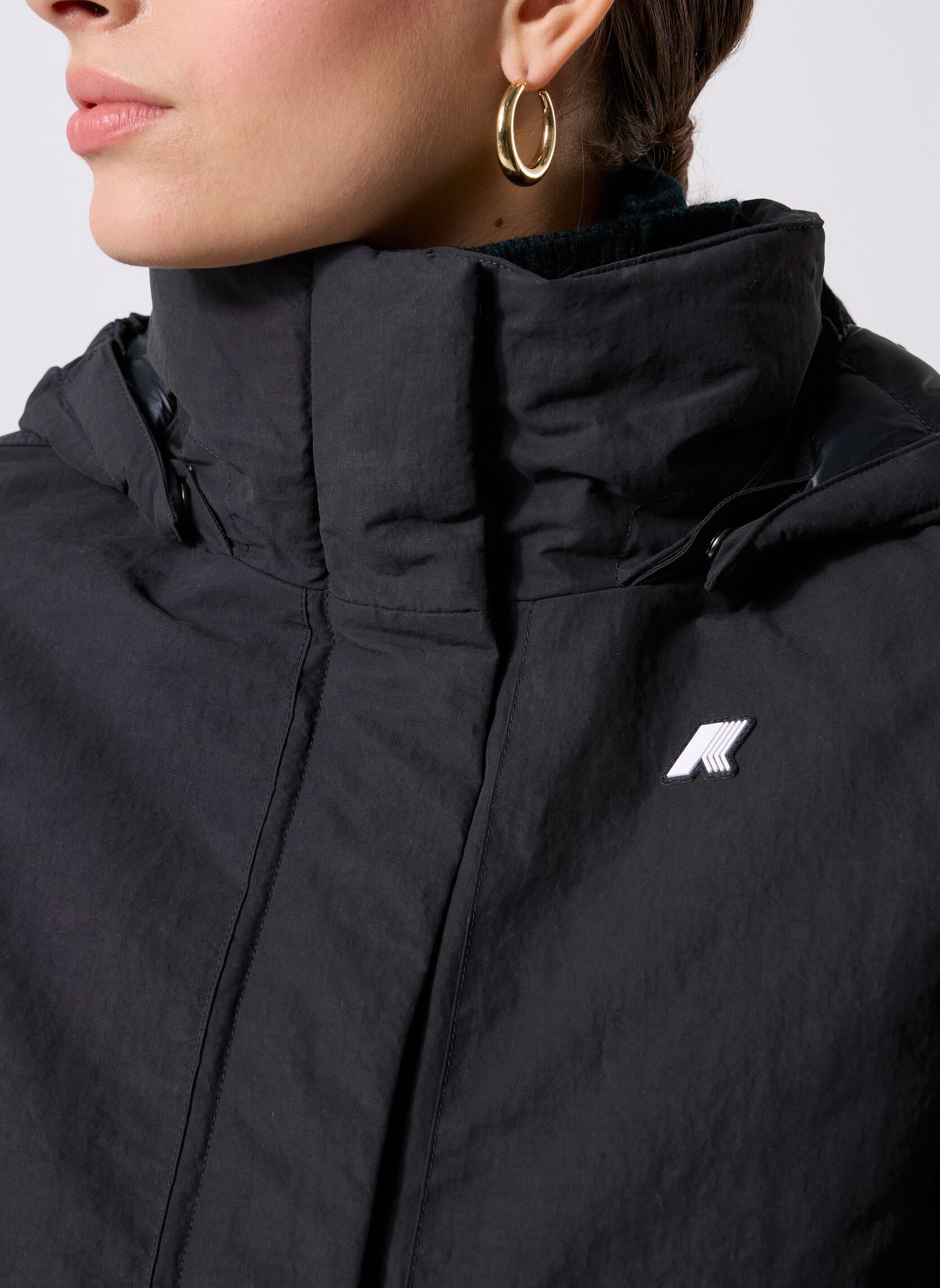 Regenjacken Kali Warm Cotton Nylon damen schwarz K-Way Regenjacken Kali Warm Cotton Nylon damen schwarz BLACK PURE