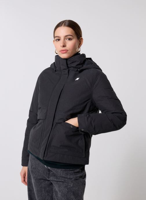 K-Way Vestes imperméable Kali Warm Cotton Nylon femme noir