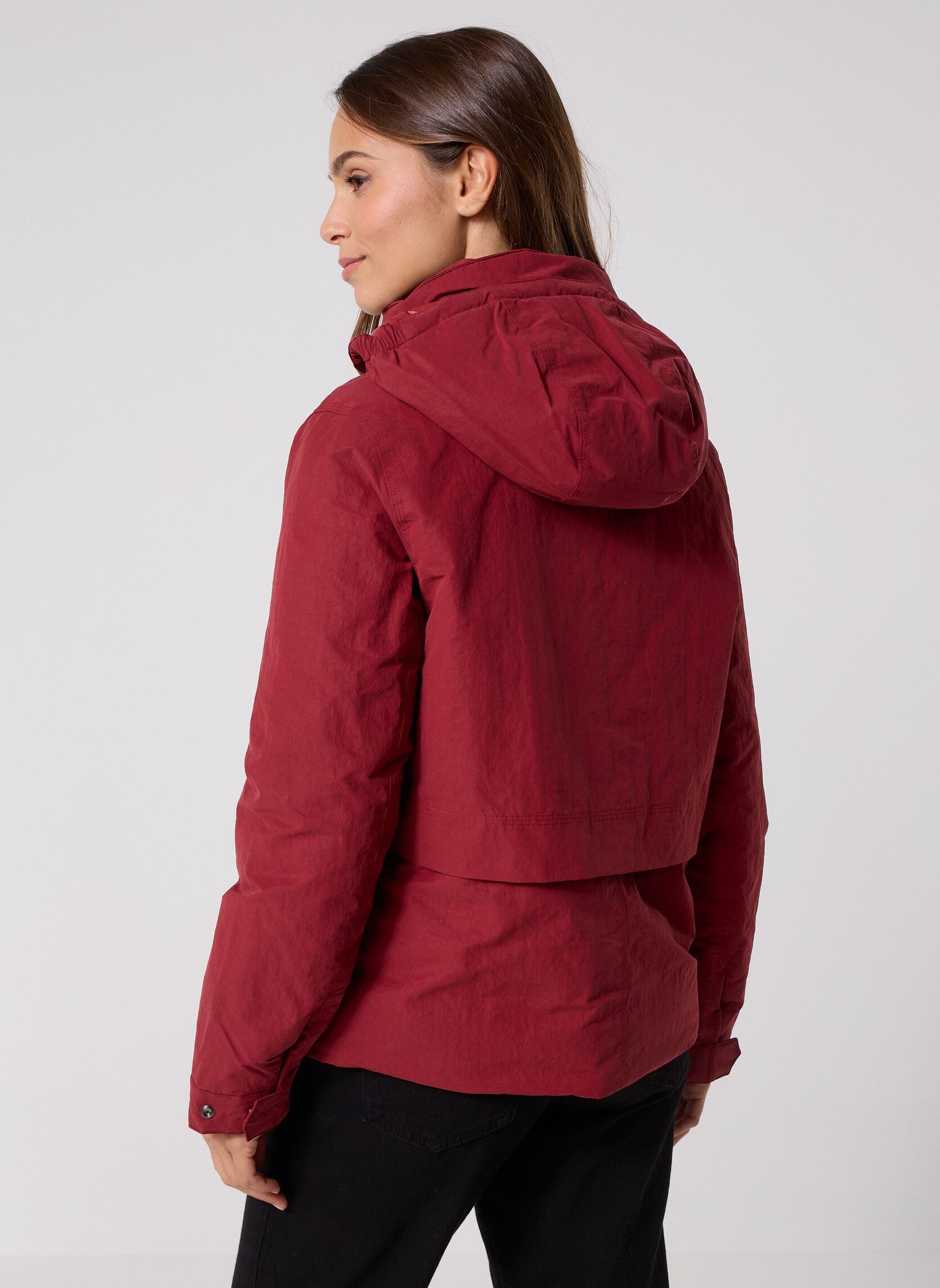 Regenjacken Kali Warm Cotton Nylon damen rot K-Way Regenjacken Kali Warm Cotton Nylon damen rot RED SYRAH