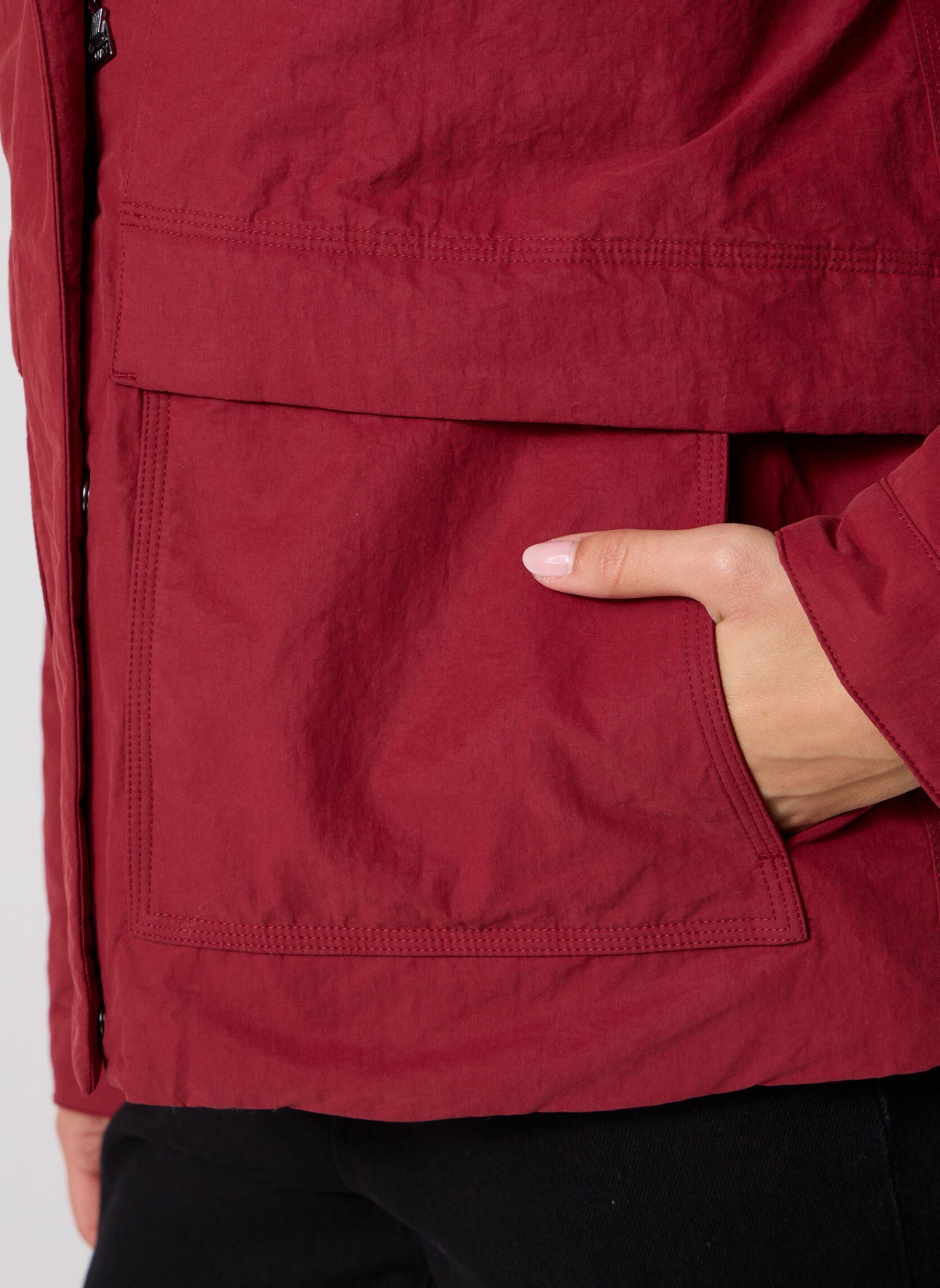 Regenjacken Kali Warm Cotton Nylon damen rot K-Way Regenjacken Kali Warm Cotton Nylon damen rot RED SYRAH