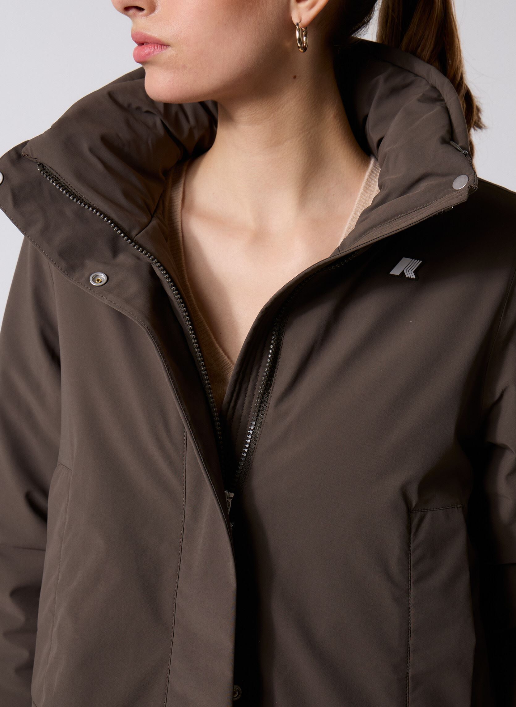 Regenjacken Marla St Warm damen braun K-Way Regenjacken Marla St Warm damen braun BLACK OLIVE