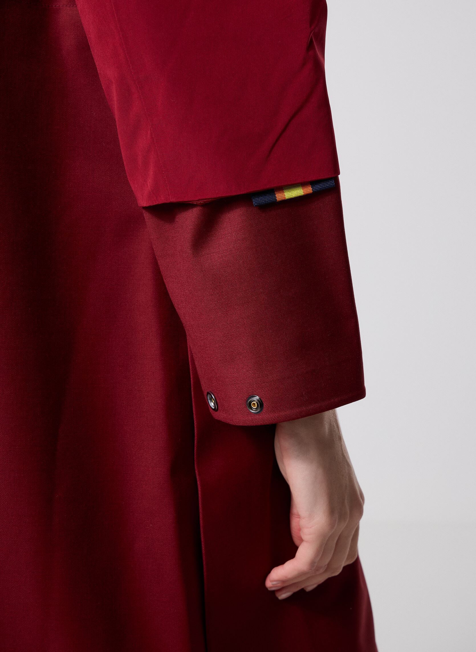 Mäntel Ella Wool Nylon Mix damen rot K-Way Mäntel Ella Wool Nylon Mix damen rot RED SYRAH COMBO