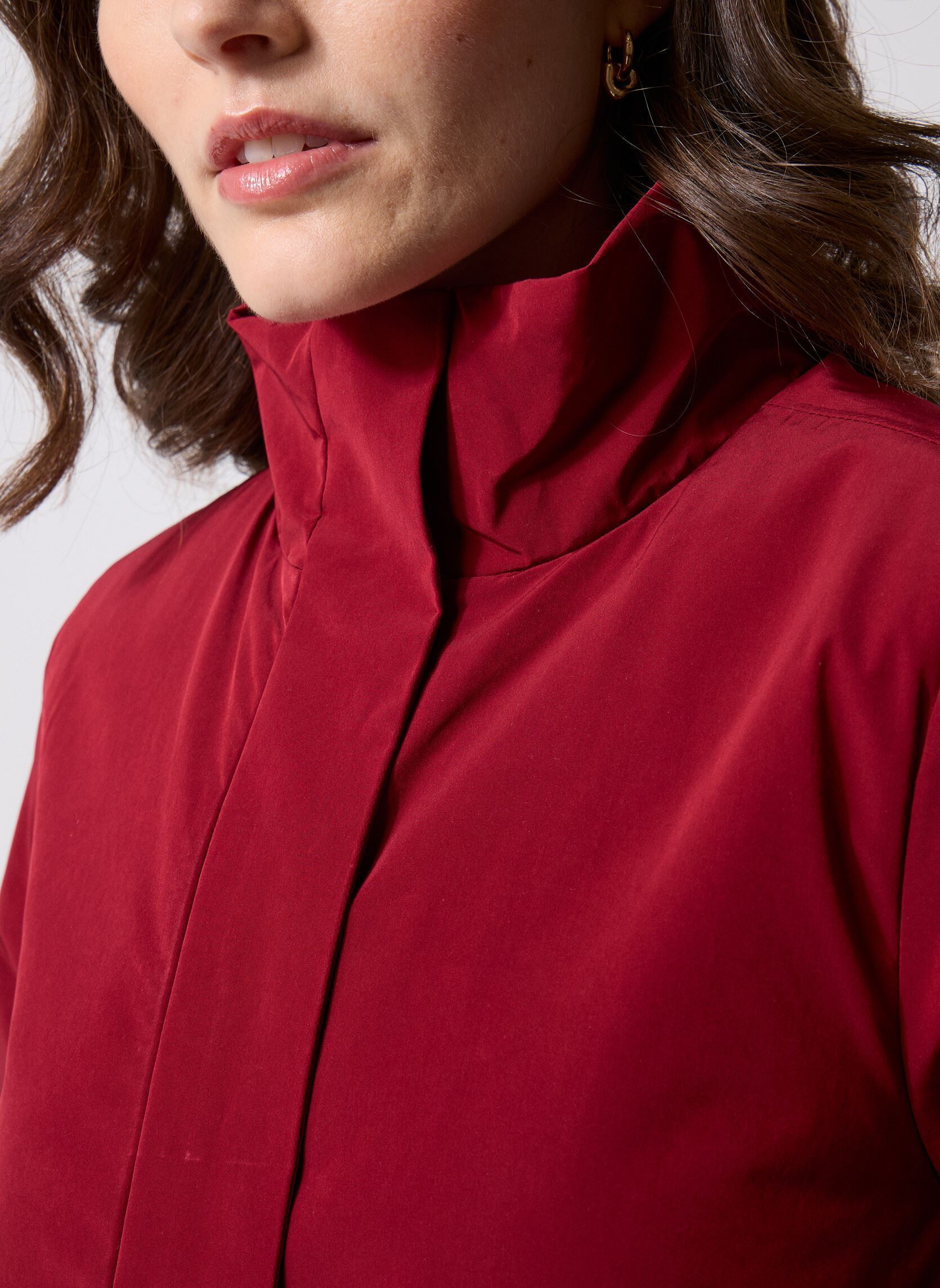 Mäntel Ella Wool Nylon Mix damen rot K-Way Mäntel Ella Wool Nylon Mix damen rot RED SYRAH COMBO