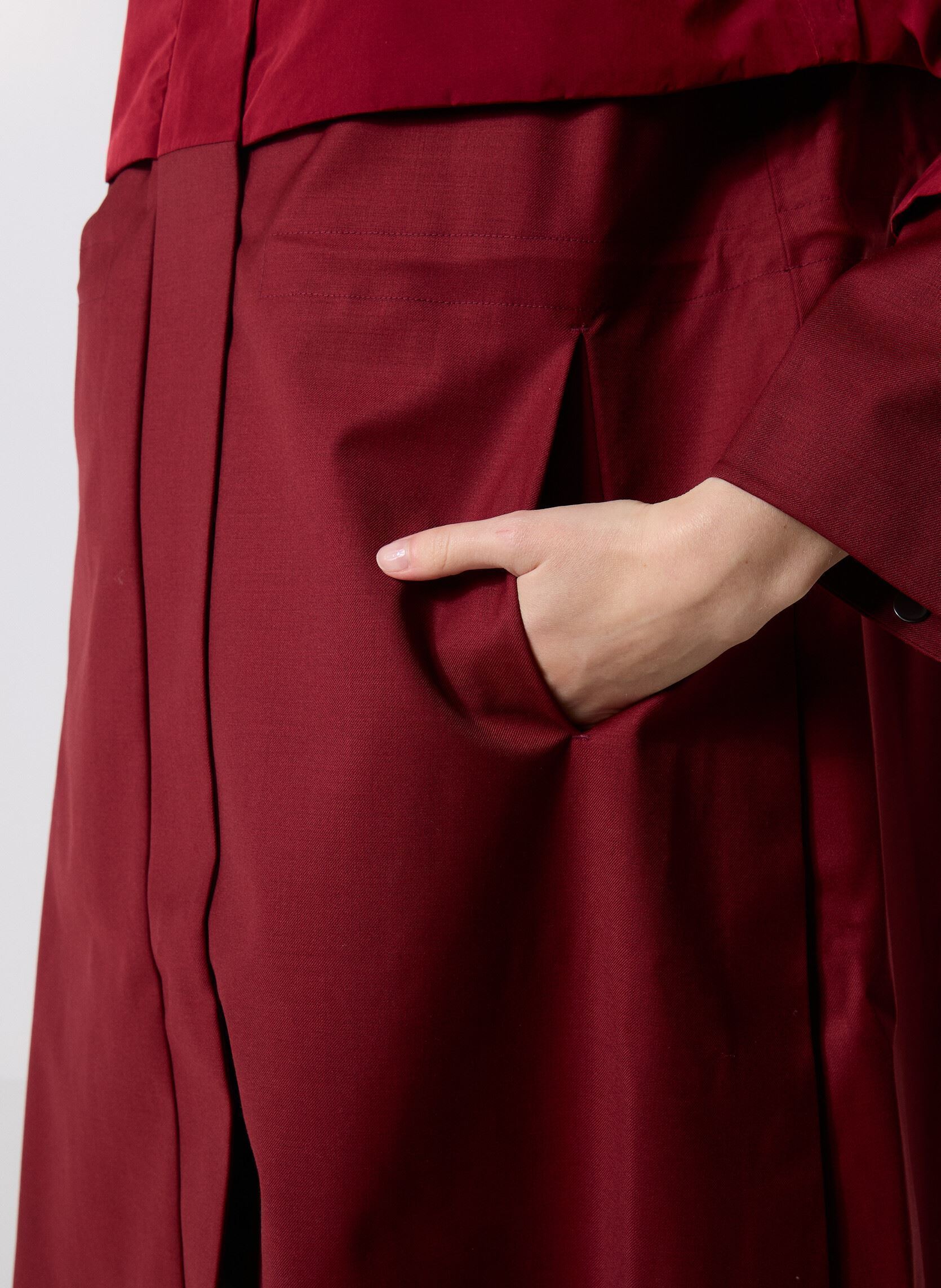 Mäntel Ella Wool Nylon Mix damen rot K-Way Mäntel Ella Wool Nylon Mix damen rot RED SYRAH COMBO