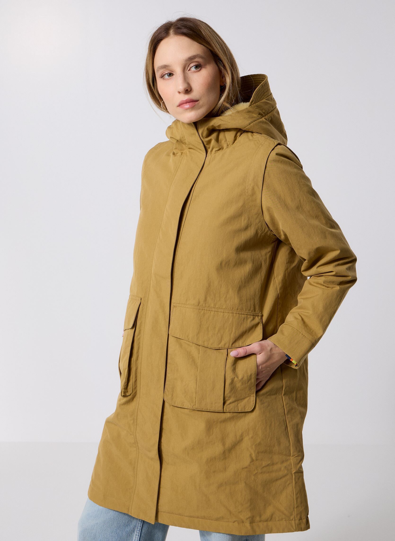 Parka K Way Brunil Coton Sensation Fourrure Noirtre EU - vue 2