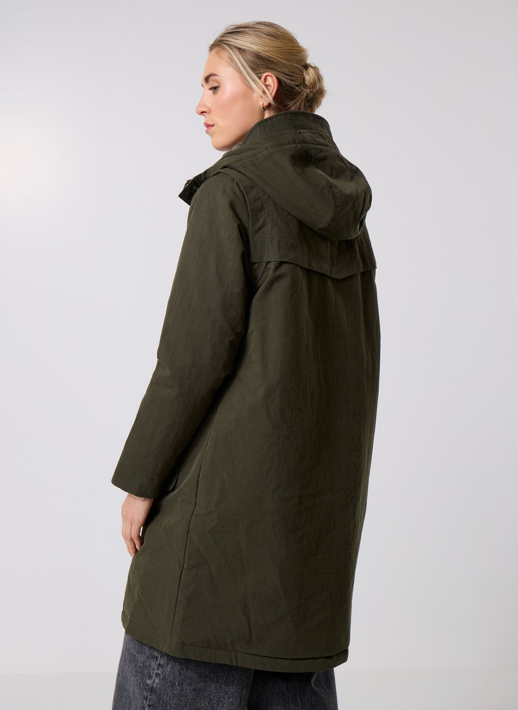 Mantels Brunil Cotton Feel dames groen K-Way Mantels Brunil Cotton Feel dames groen GREEN BLACKISH-GREEN BLACKISH