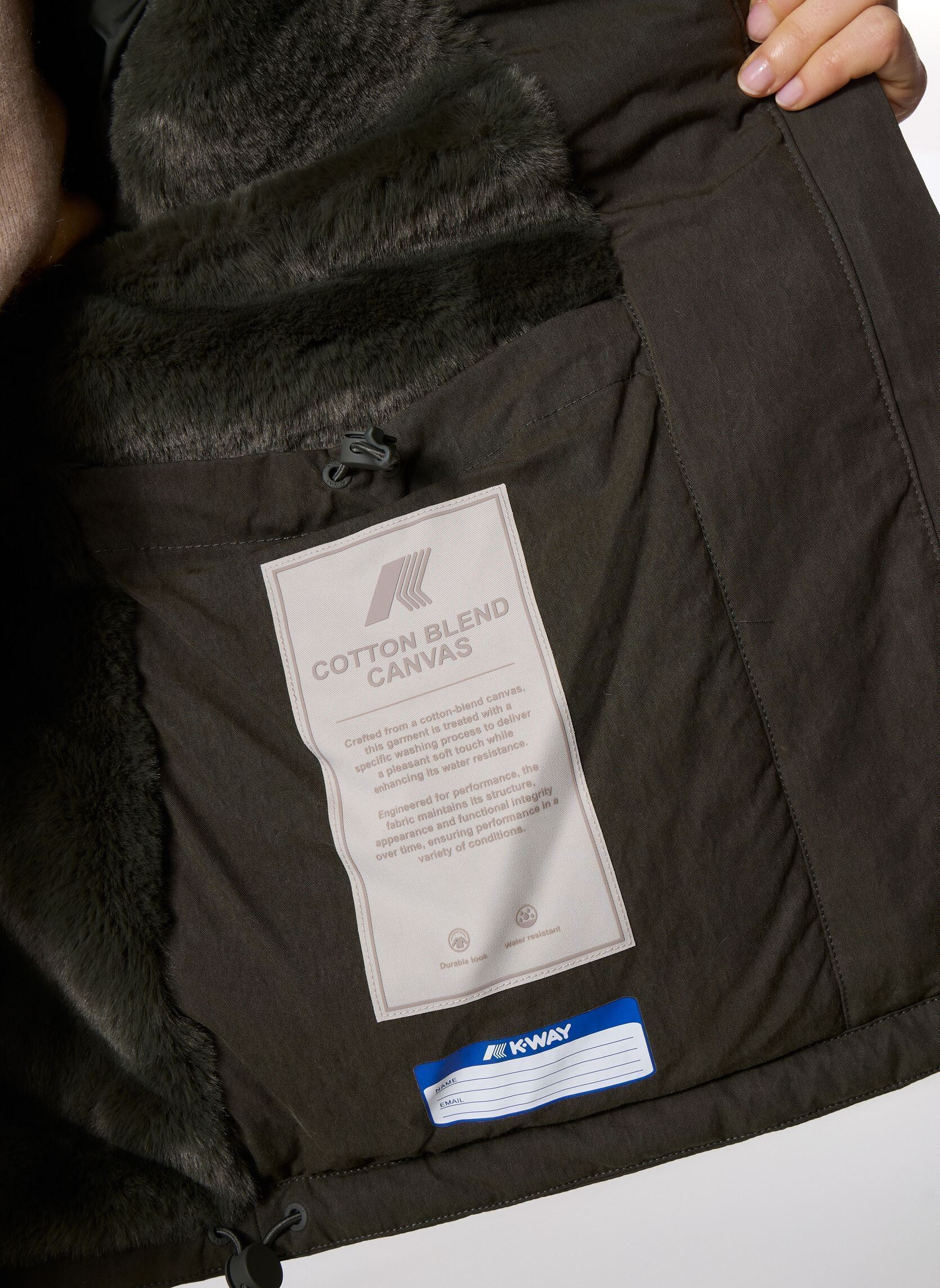 Windjacks Ideler Cotton Feel dames groen K-Way Windjacks Ideler Cotton Feel dames groen GREEN BLACKISH-GREEN BLACKISH