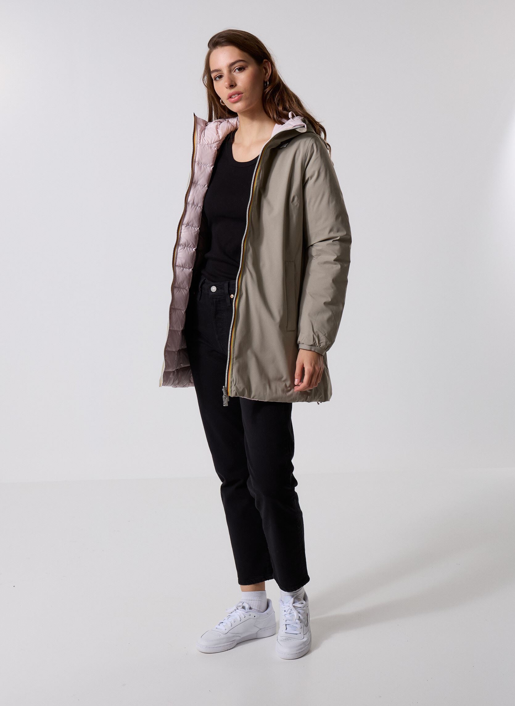 Vestes imperméable Sophie St Thermo Double femme marron K-Way Vestes imperméable Sophie St Thermo Double femme marron GREEN OAK - ROSE HUSHED
