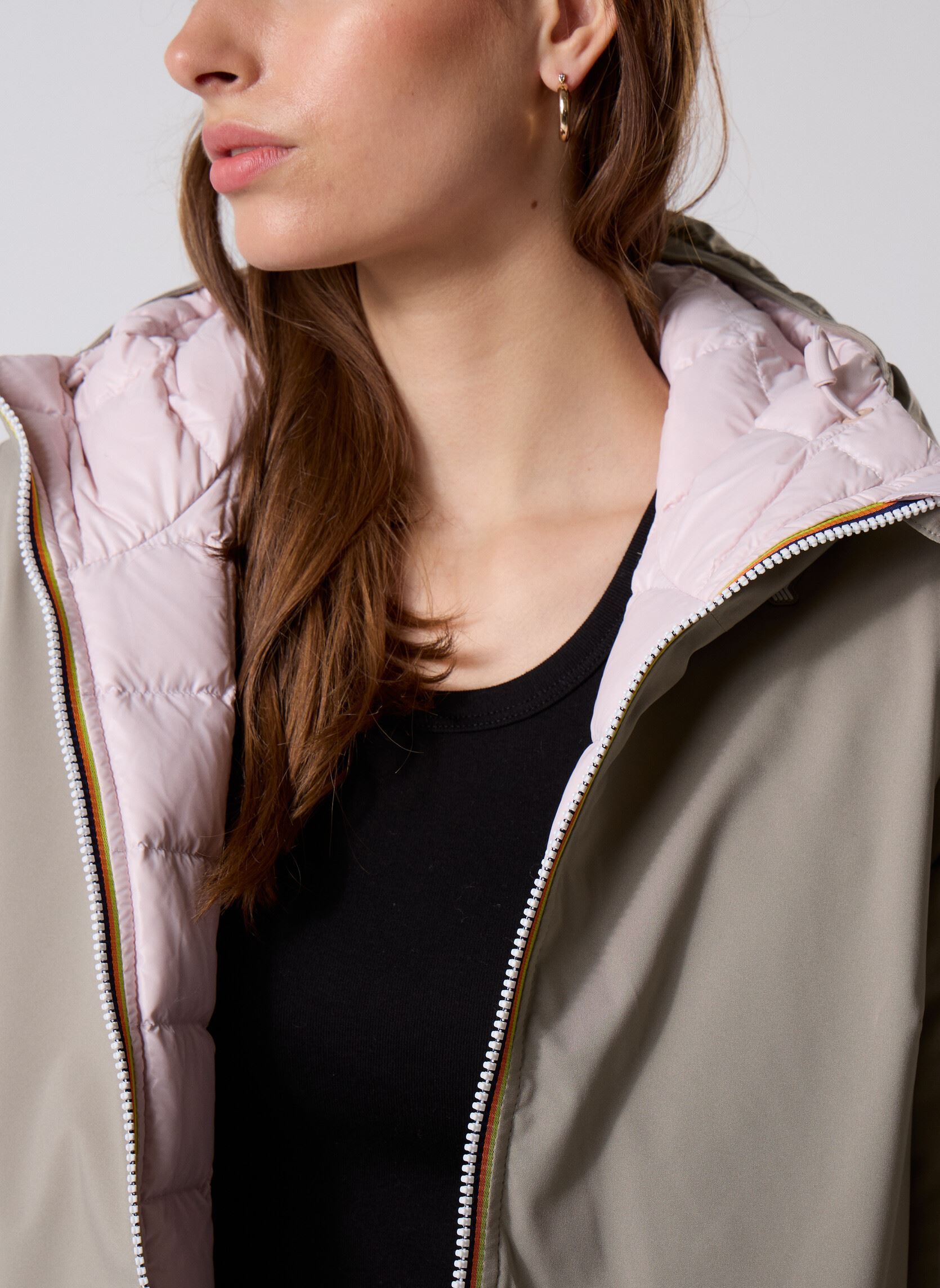 Vestes imperméable Sophie St Thermo Double femme marron K-Way Vestes imperméable Sophie St Thermo Double femme marron GREEN OAK - ROSE HUSHED
