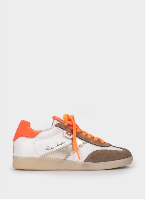 Pedro Miralles Baskets basses INDIANA CHAUSSURES DE SPORT COMBINANT CUIR ET CUIR femme blanc