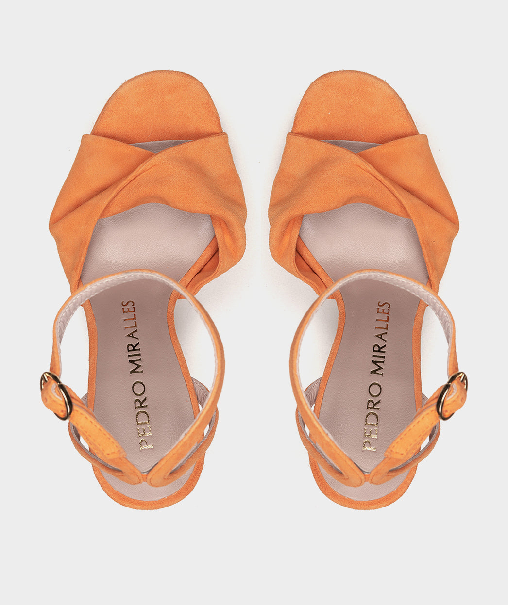 Sandales SABUGO SANDALES À TALONS HAUTS EN DAIM ORANGE femme orange Pedro Miralles Sandales SABUGO SANDALES À TALONS HAUTS EN DAIM ORANGE femme orange Orange