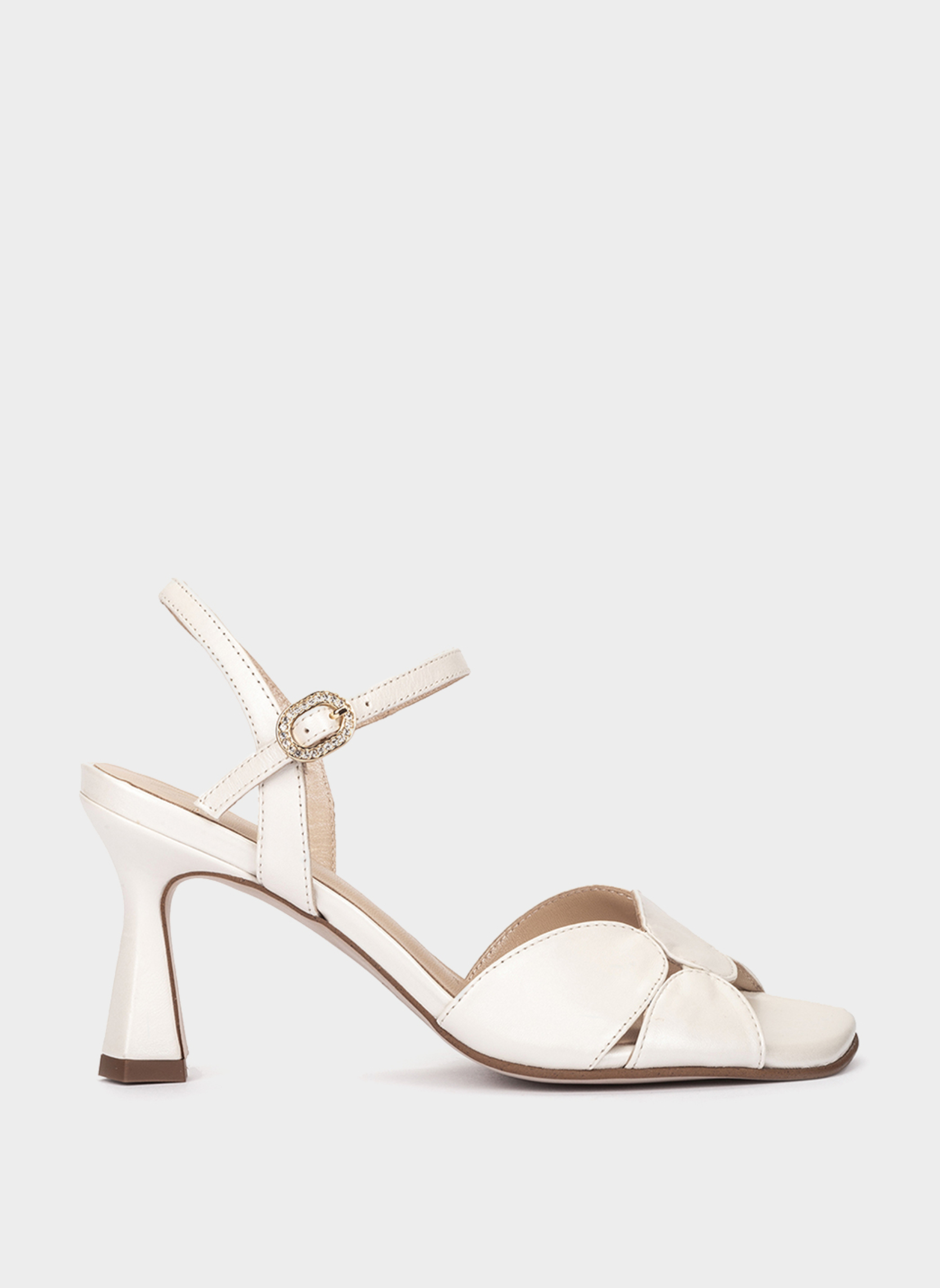 Sandales GRECIA SANDALES À TALONS EN CUIR BLANC femme blanc Pedro Miralles Sandales GRECIA SANDALES À TALONS EN CUIR BLANC femme blanc Blanc