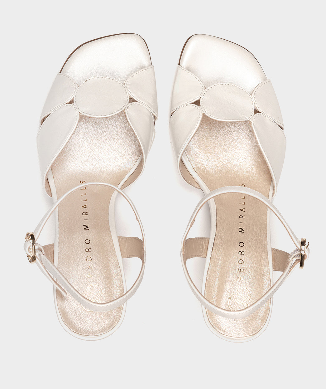 Sandales GRECIA SANDALES À TALONS EN CUIR BLANC femme blanc Pedro Miralles Sandales GRECIA SANDALES À TALONS EN CUIR BLANC femme blanc Blanc